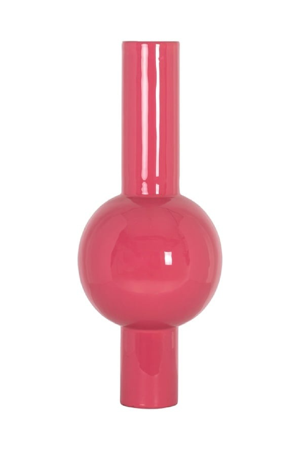 Pink Tubular Enamel Vase | Richmond Interiors Noura | Oroa.com