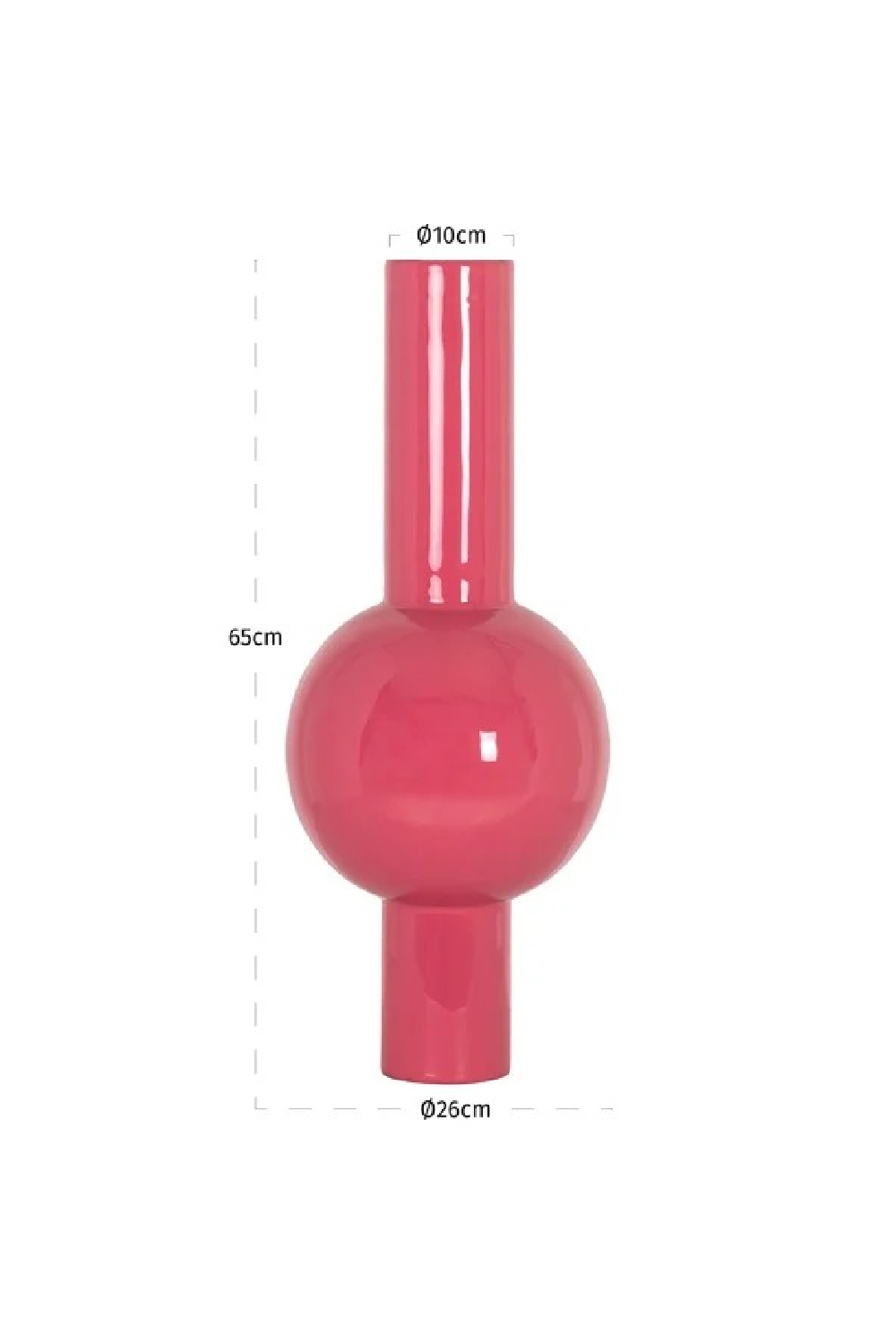 Pink Tubular Enamel Vase | Oroa.com