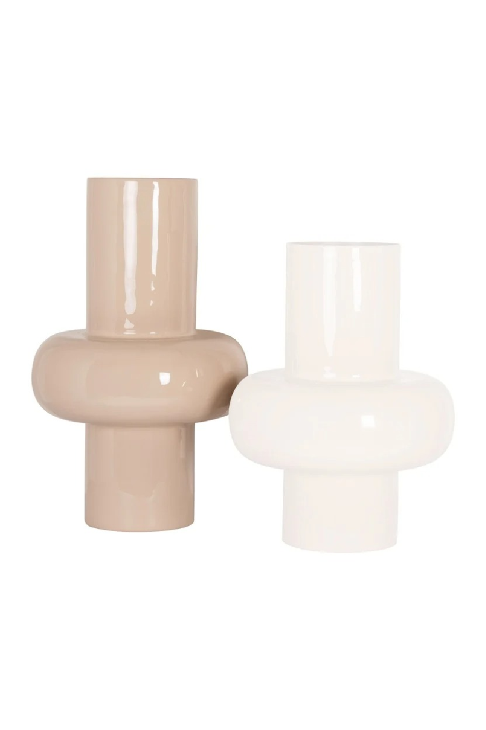 Cream Enamel Vase | Richmond Interiors Benice | Oroatrade.com