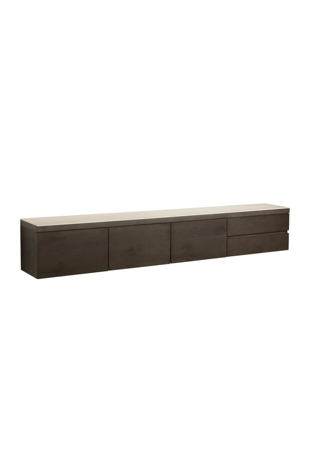 Brown Oak 3-Door TV Cabinet | Oroa.com