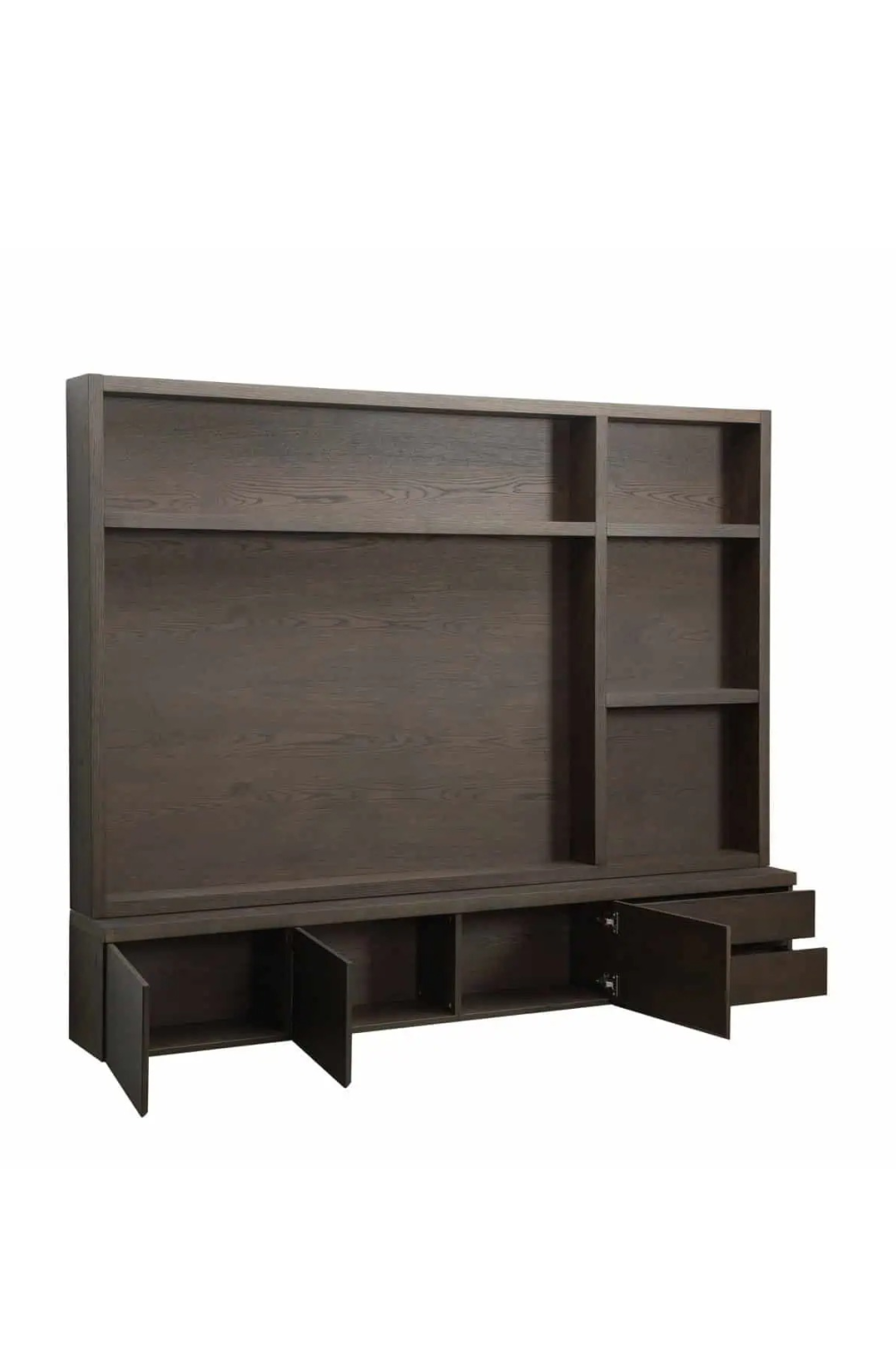 Brown Oak Tall TV Cabinet | Oroa.com