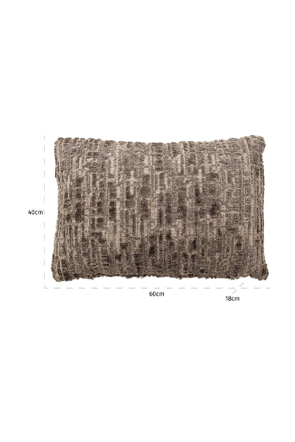 Gray Textured Rectangular Cushion | Richmond Interiors Olin | Oroa.com