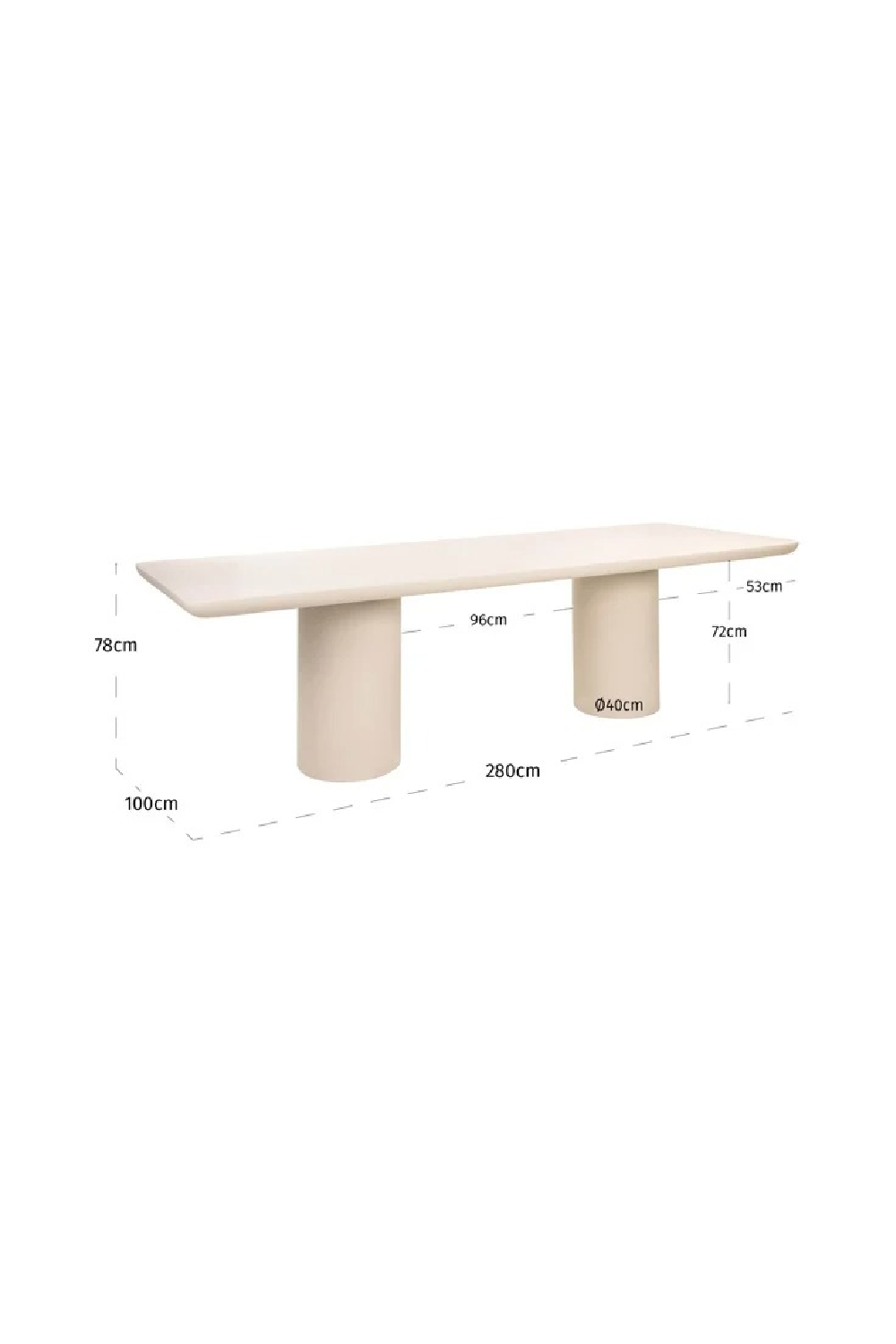 Concrete Indoor/Outdoor Dining Table | Oroa.com
