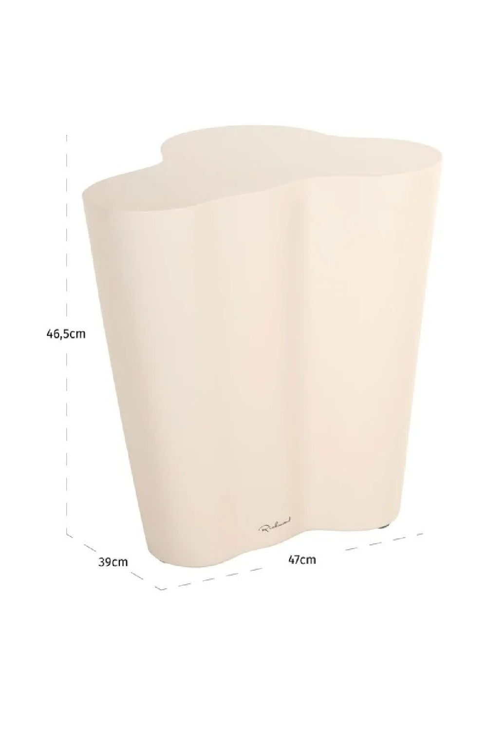 White Organic Indoor/Outdoor End Table | Oroa.com