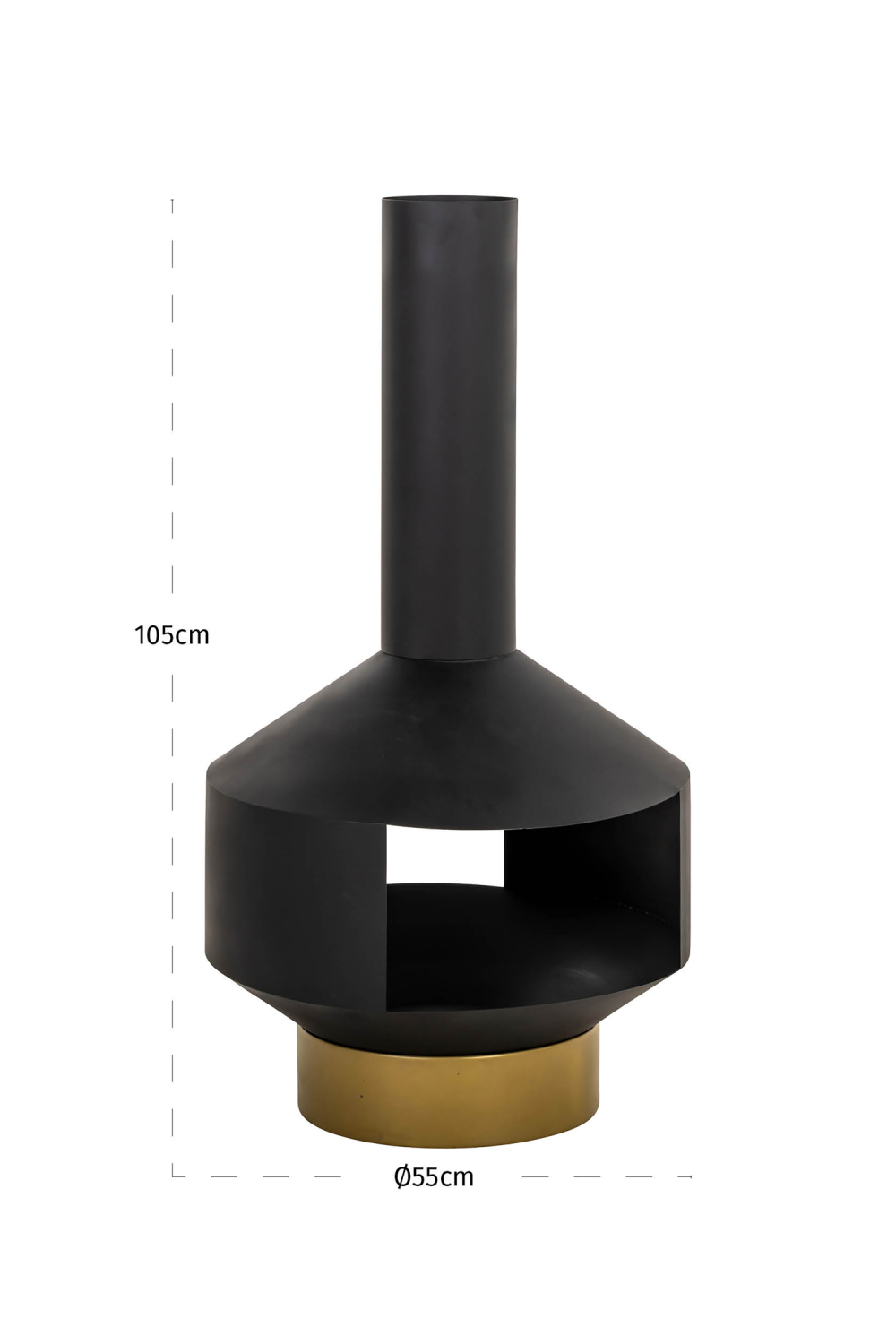 Black Outdoor Chimney | Oroa.com