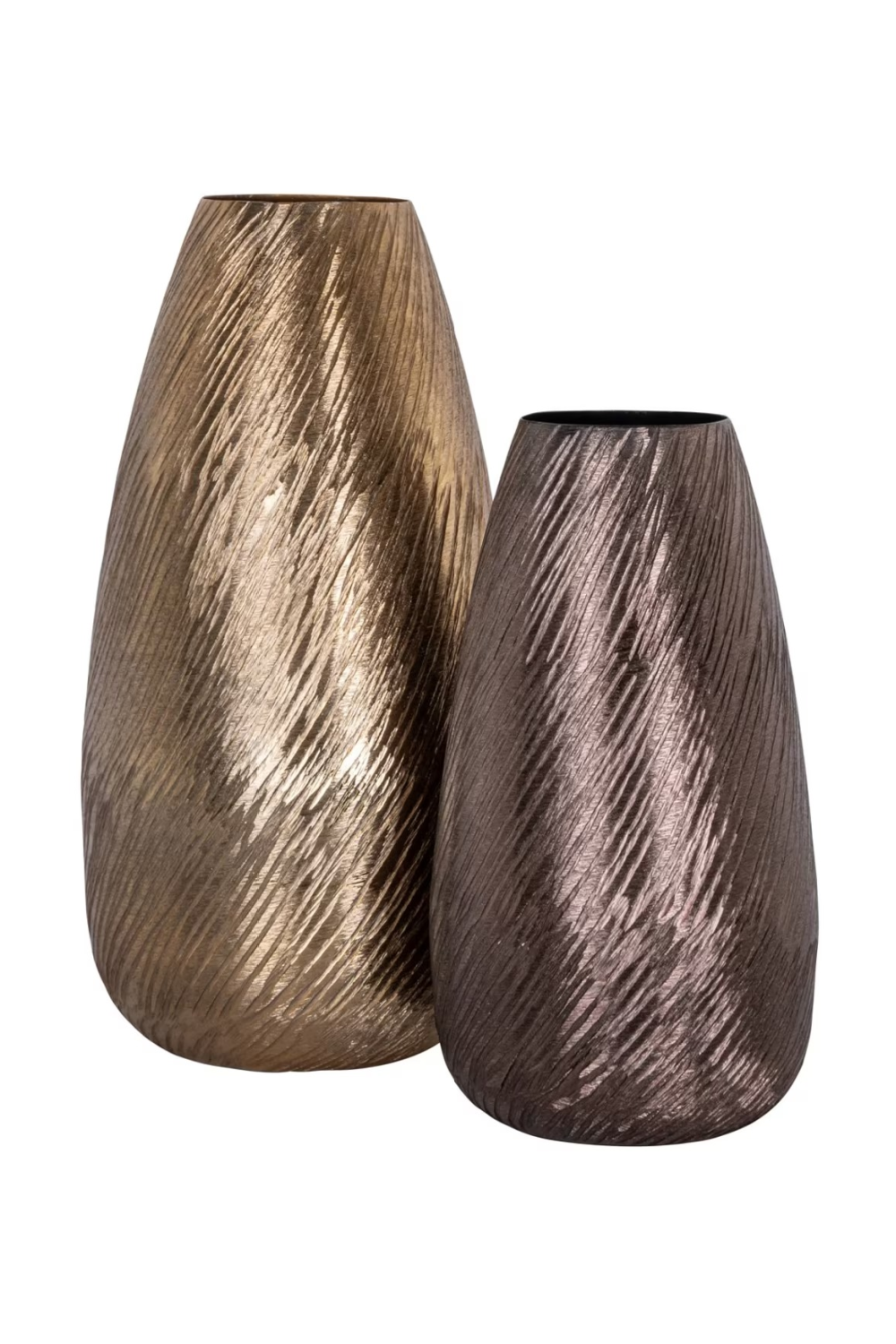 Gold Aluminum Long Vase | Richmond Interiors Riza | Oroa.com
