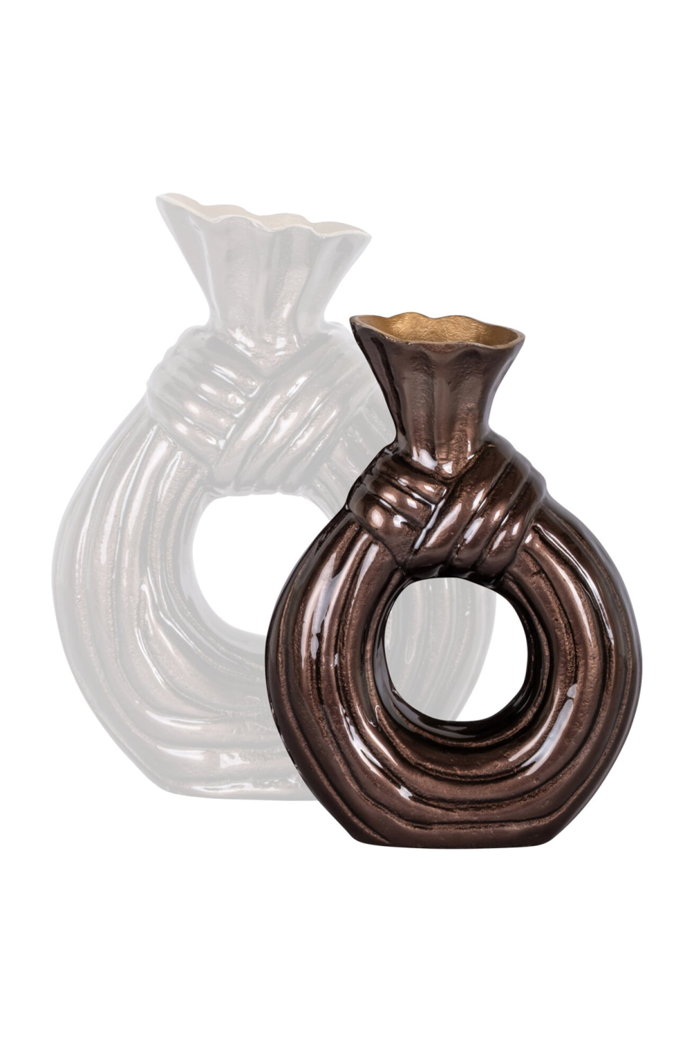 Dark Brown Aluminum Vase | Richmond Interiors Suen | Oroa.com
