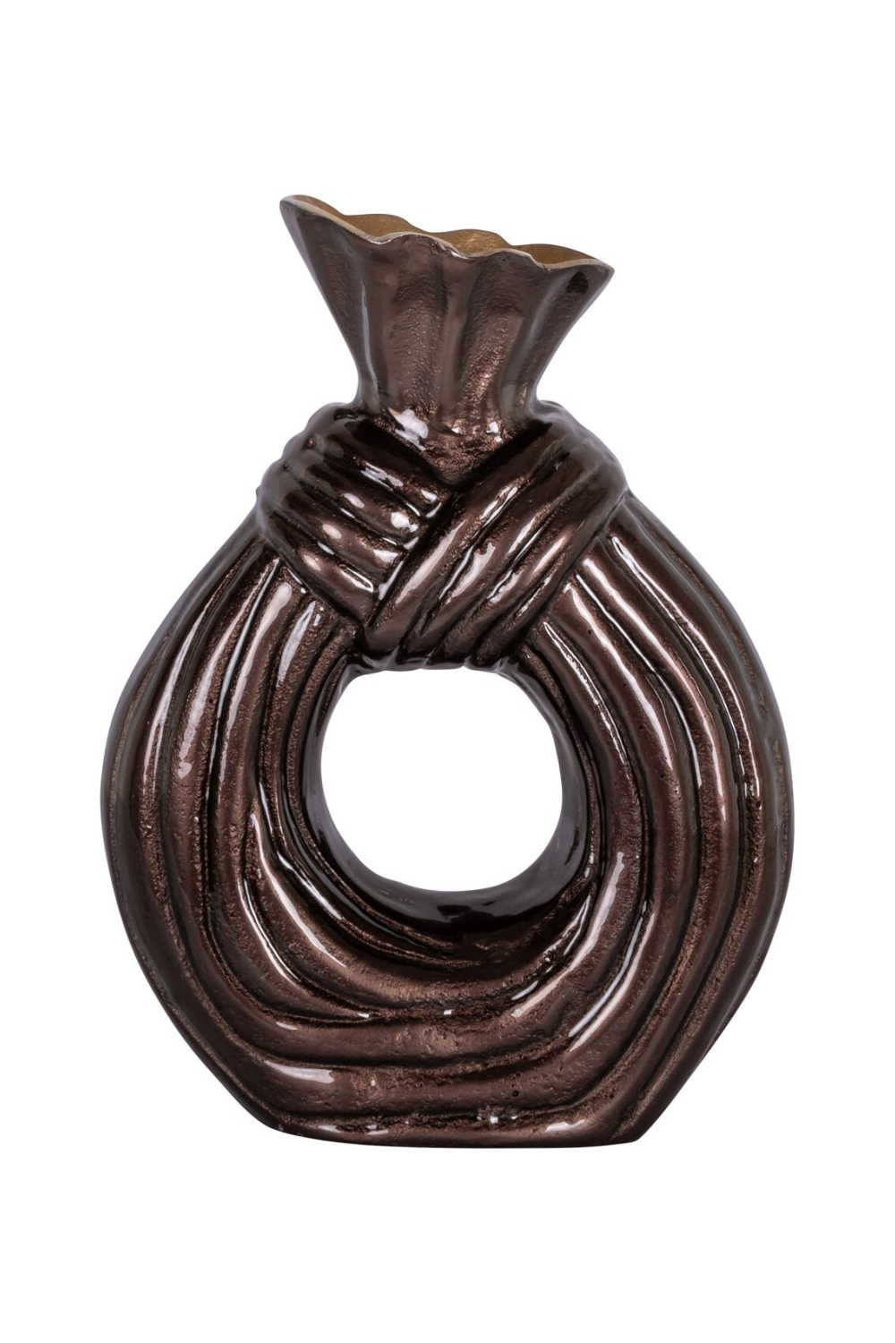 Dark Brown Aluminum Vase | Richmond Interiors Suen | Oroa.com