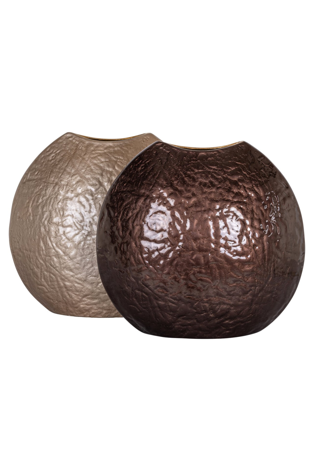 Dark Brown Textured Vase | Oroa.com