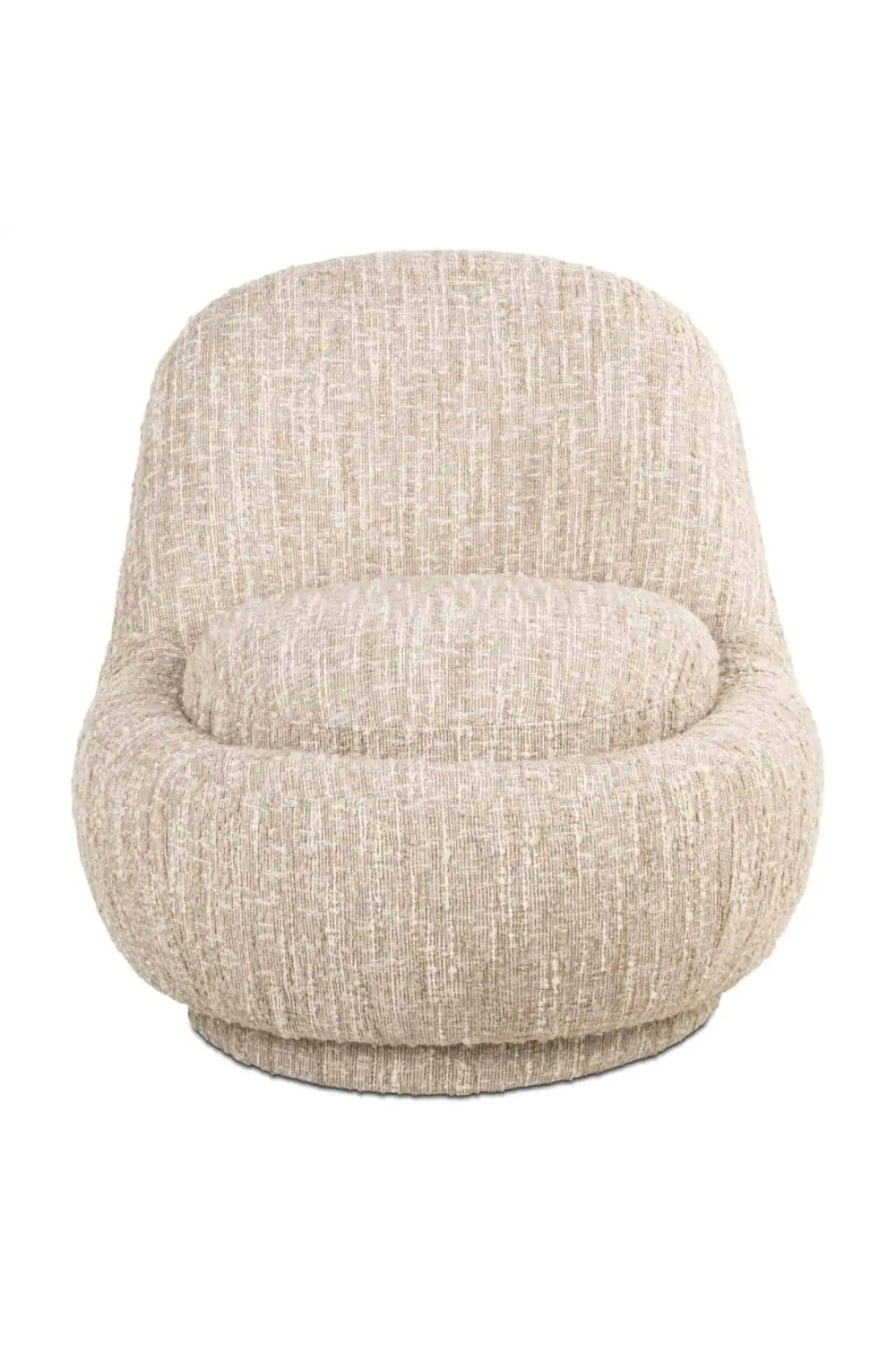 Rounded Seat Beige Lounge Chair | Oroa.com