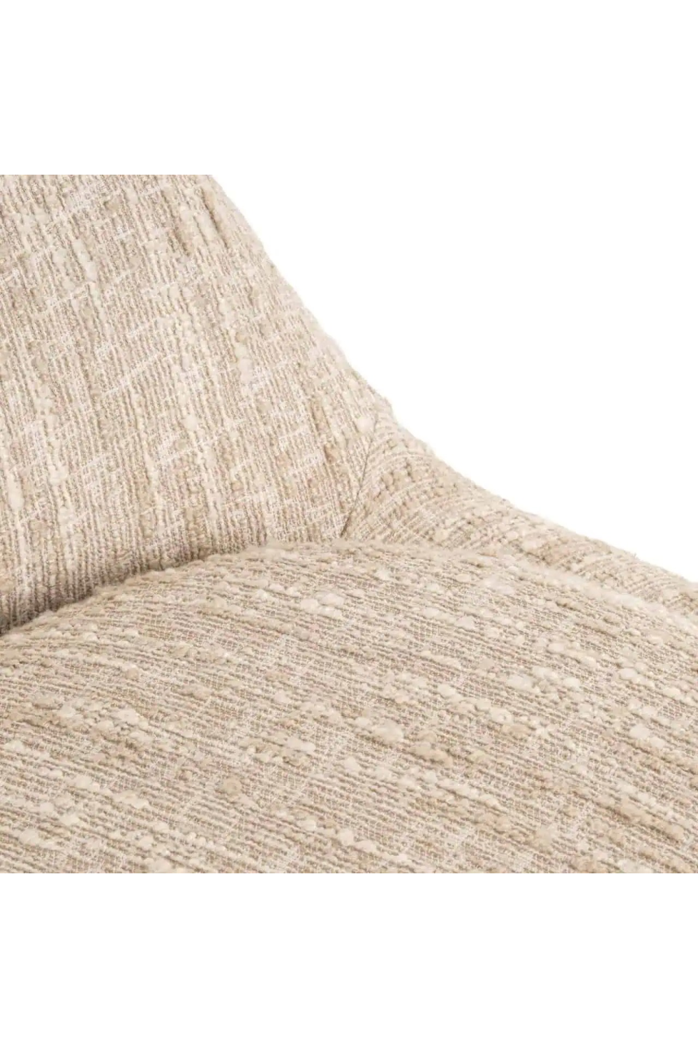 Rounded Seat Beige Lounge Chair | Oroa.com