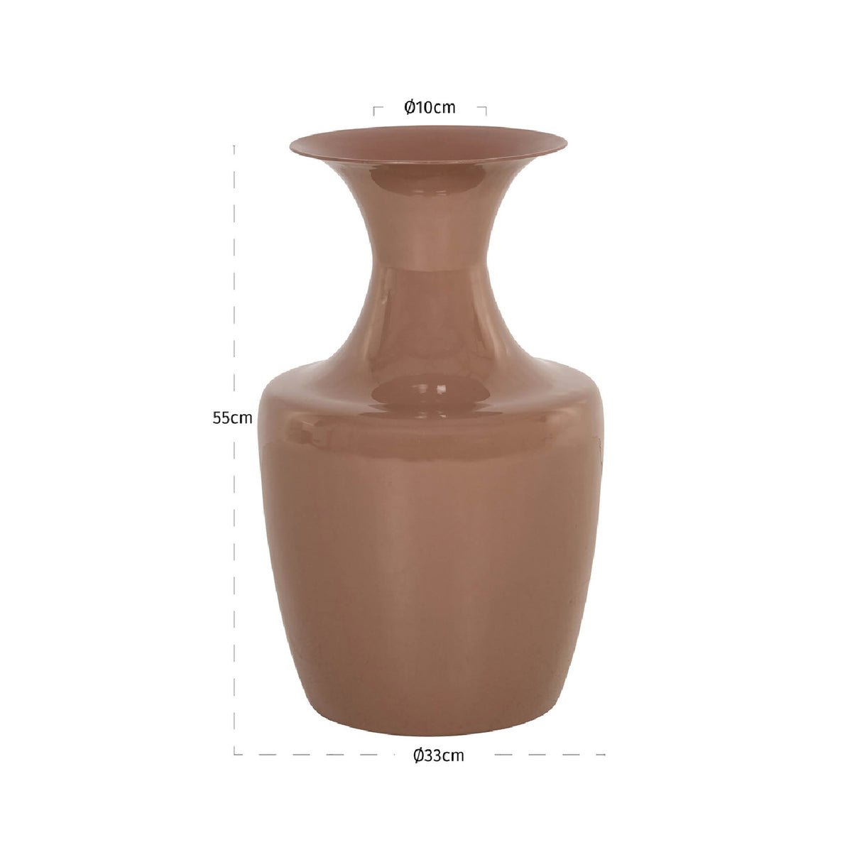 Brown Iron Vase | Oroa.com