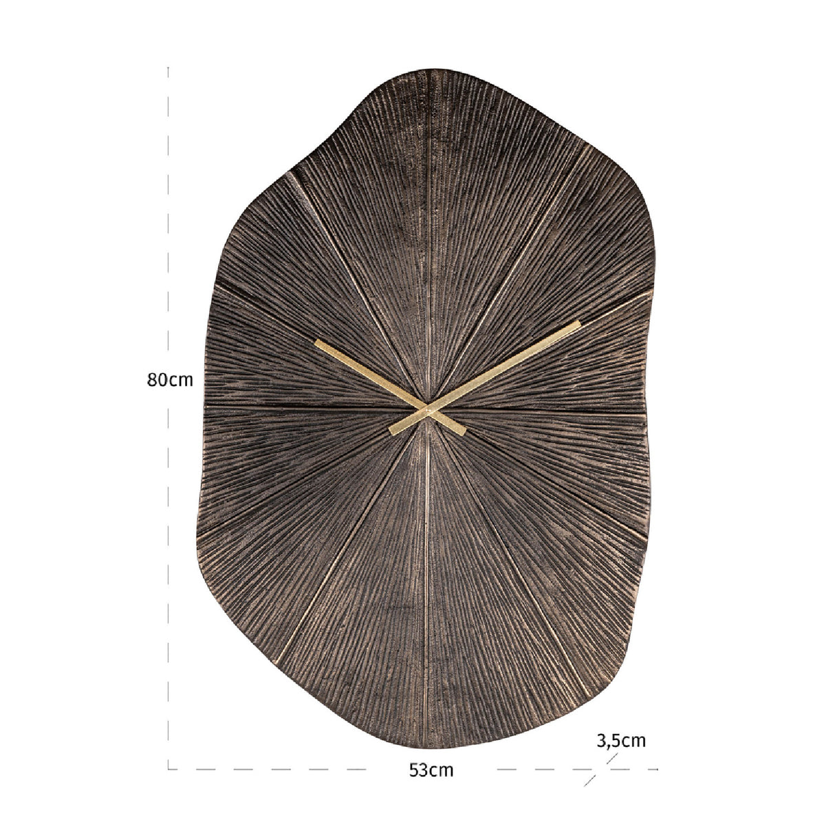 Modern European furniture - Bronze Freeform Clock - www.oroa.com | Oroa.com