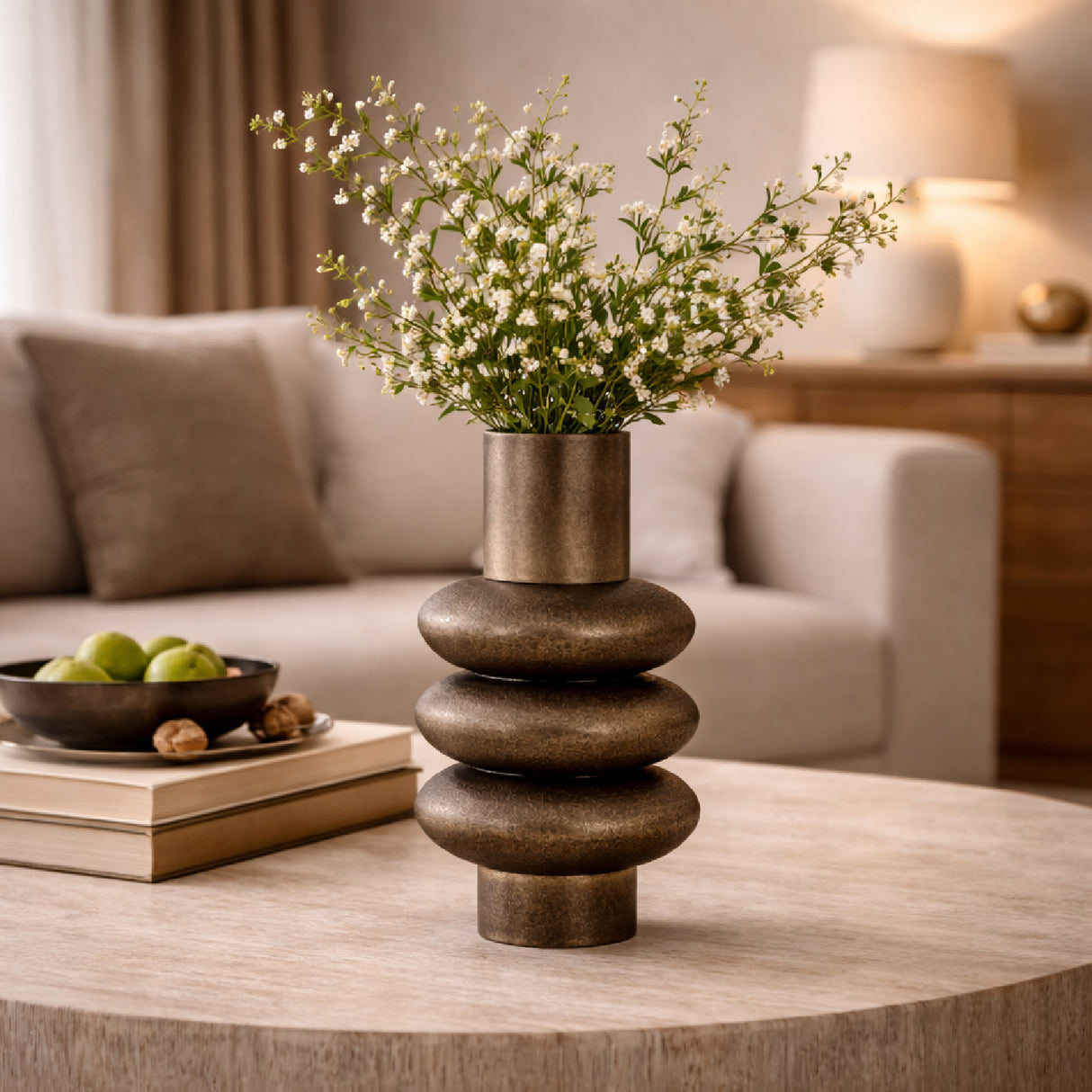 Antique Brass Layered Base | Oroa.com