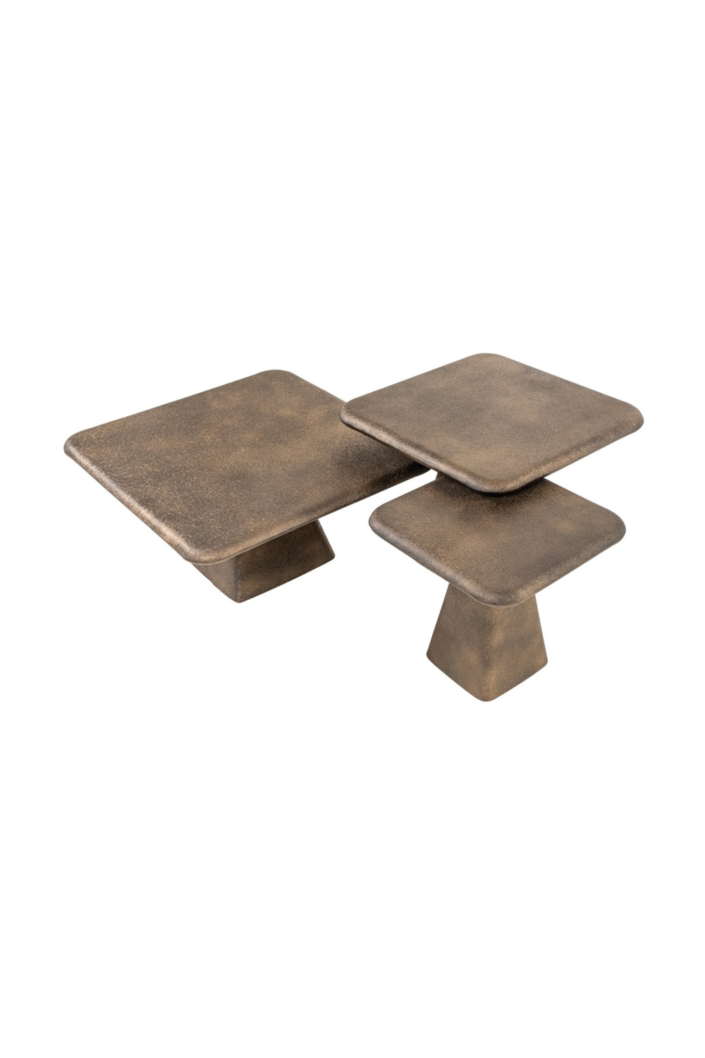 Gold Square Coffee Tables (3) | Oroa.com
