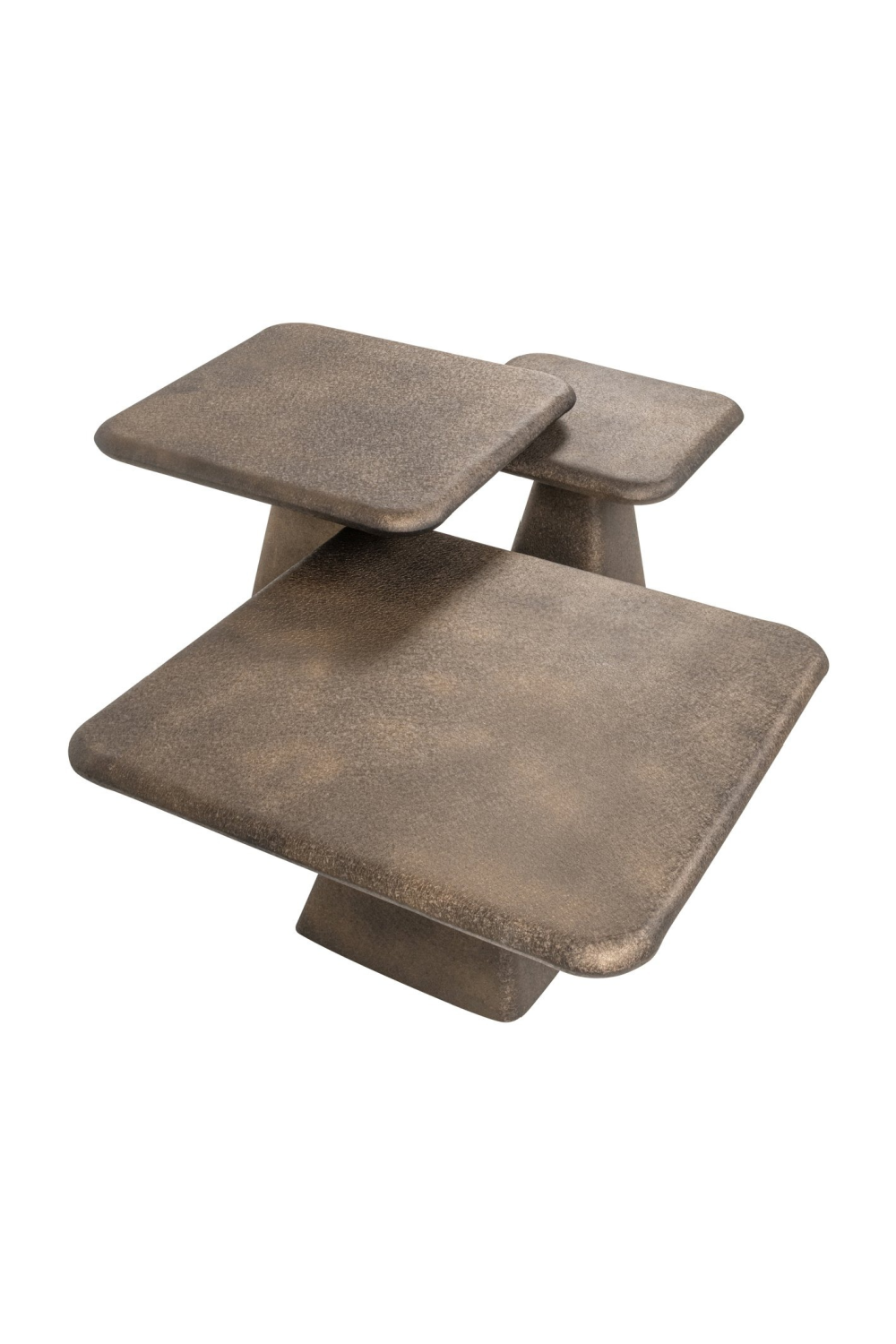 Gold Square Coffee Tables (3) | Oroa.com