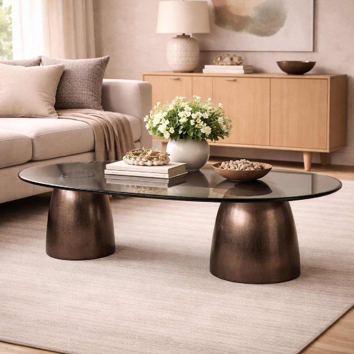 Bronze Base Coffee Table | Oroa.com
