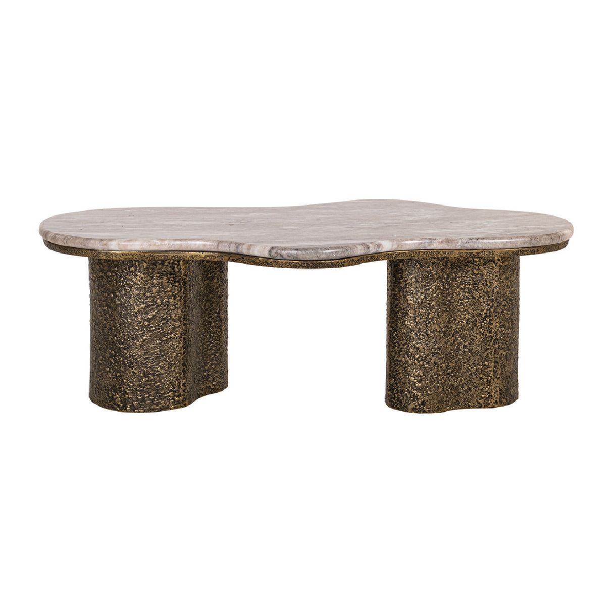 Modern European furniture - Organic-Shaped Marble Coffee Table - www.oroa.com