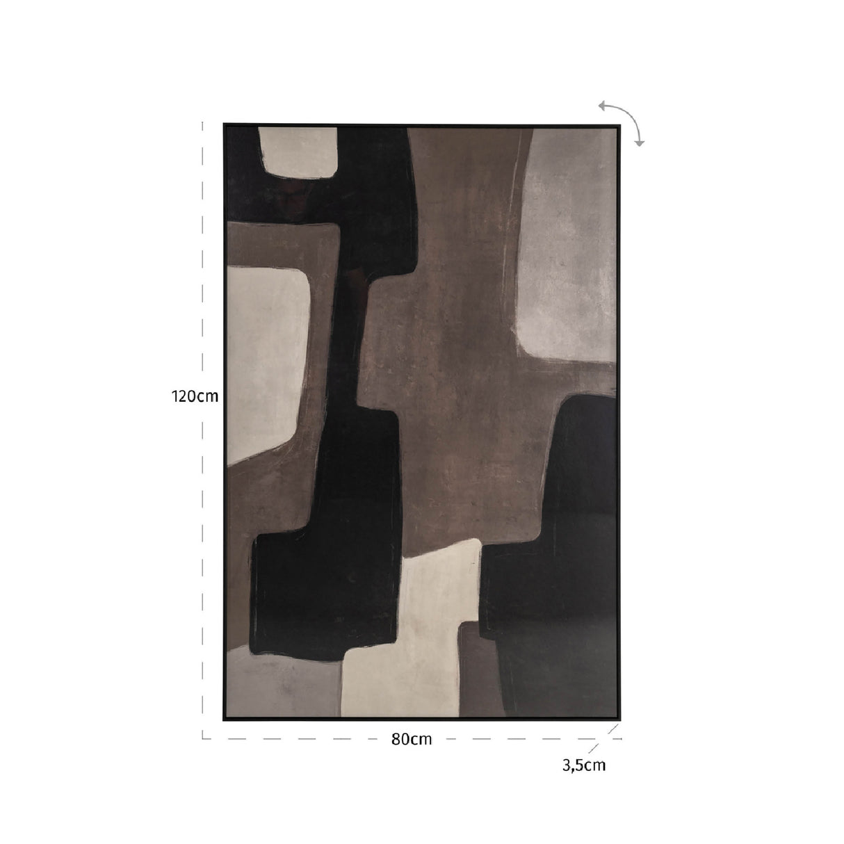 Brown Minimalist Wall Art | Oroa.com