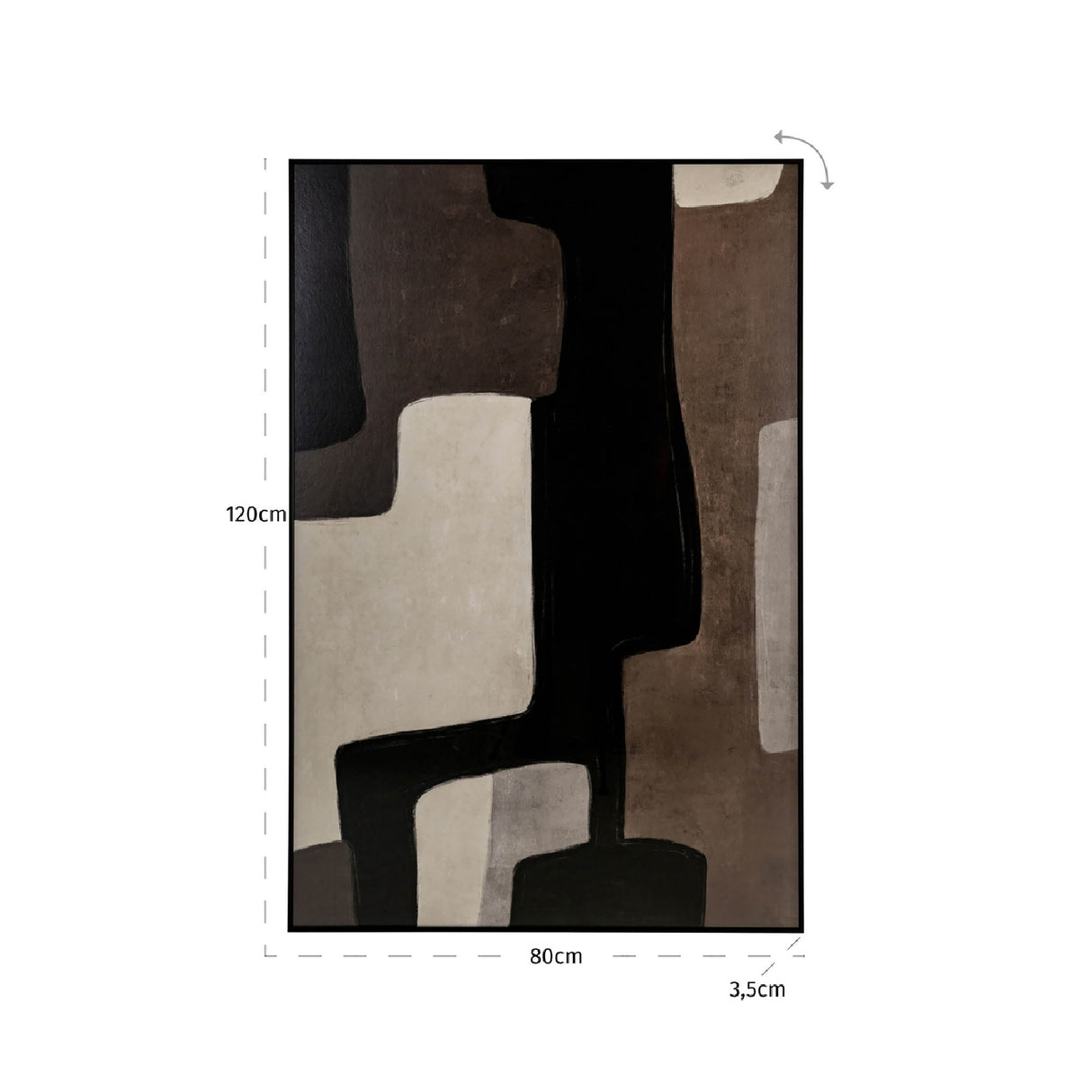 Brown Minimalist Wall Art | Oroa.com