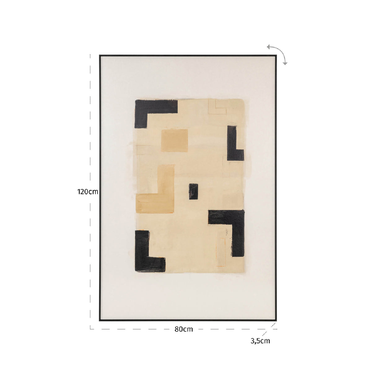Beige Print Wall Art | Oroa.com