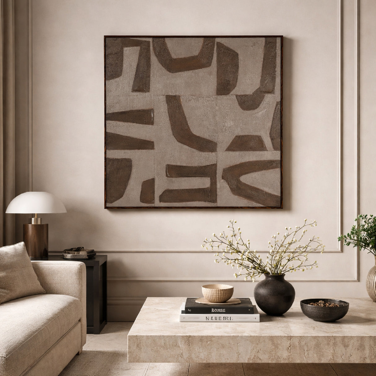 Gray Minimalist Wall Art | Oroa.com