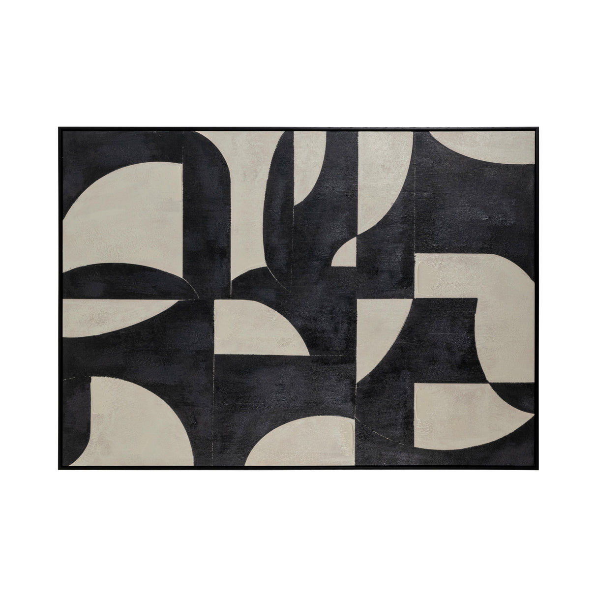 Black Geometrical Pattern Wall Art | Oroa.com