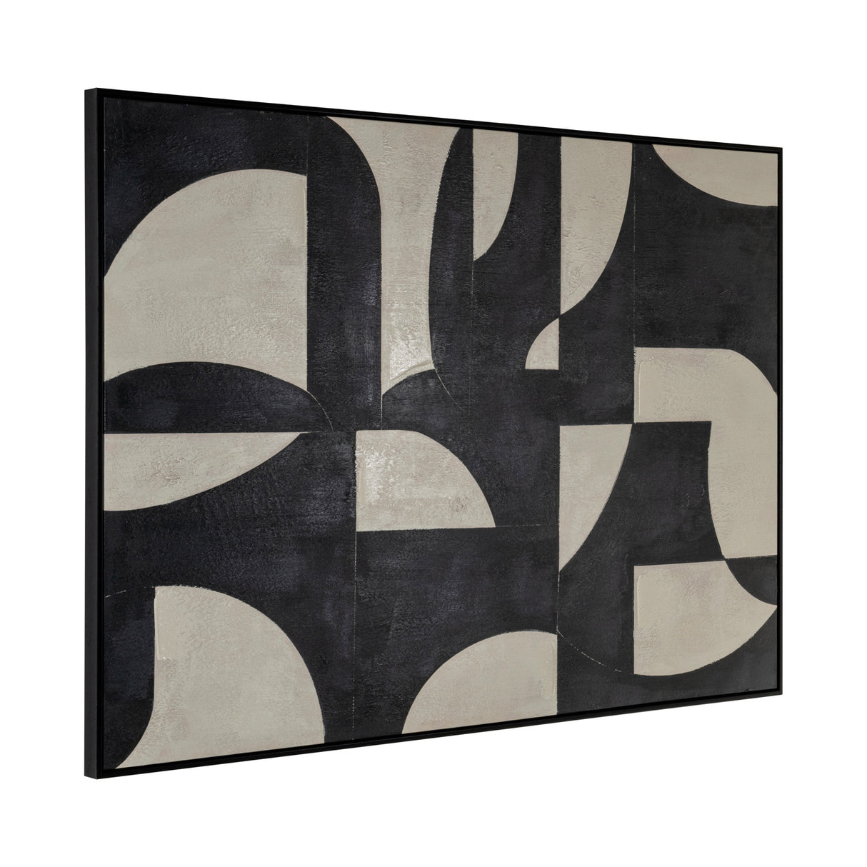 Black Geometrical Pattern Wall Art | Oroa.com