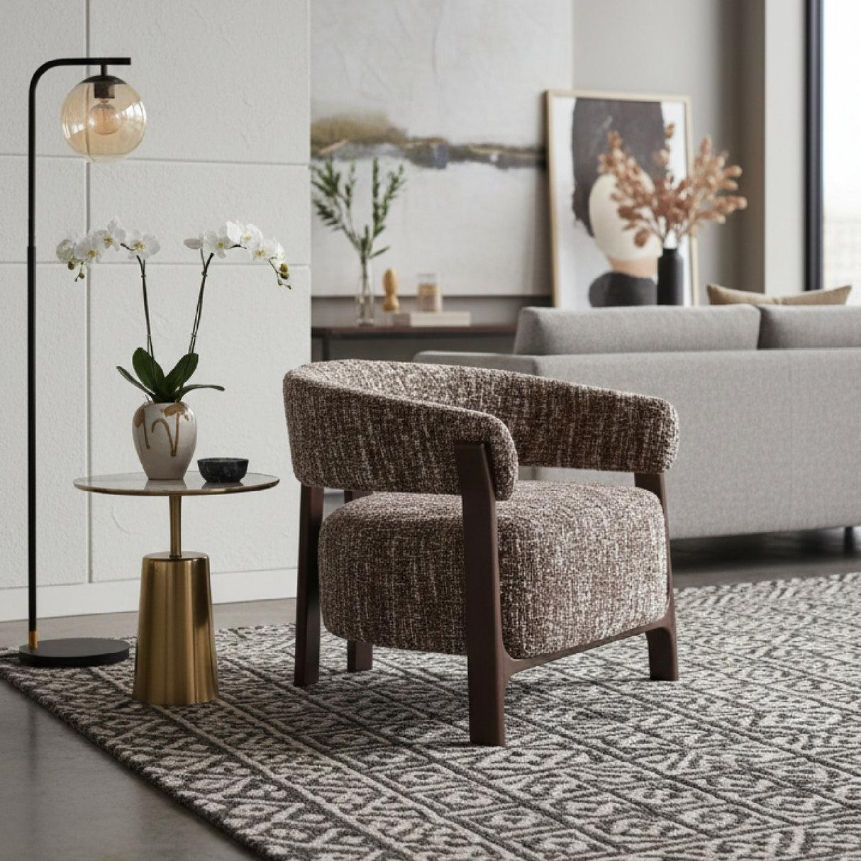 Hazel Tweed Lounge Chair | Oroa.com
