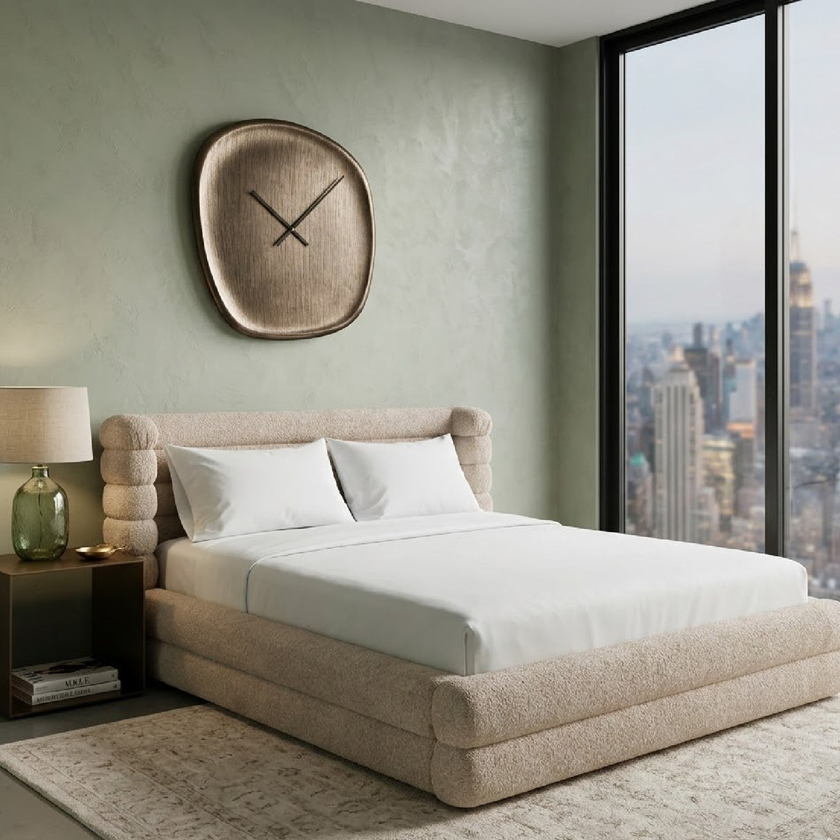 Modern European furniture - Cream Channeled Storage Bed - www.oroa.com | Oroa.com