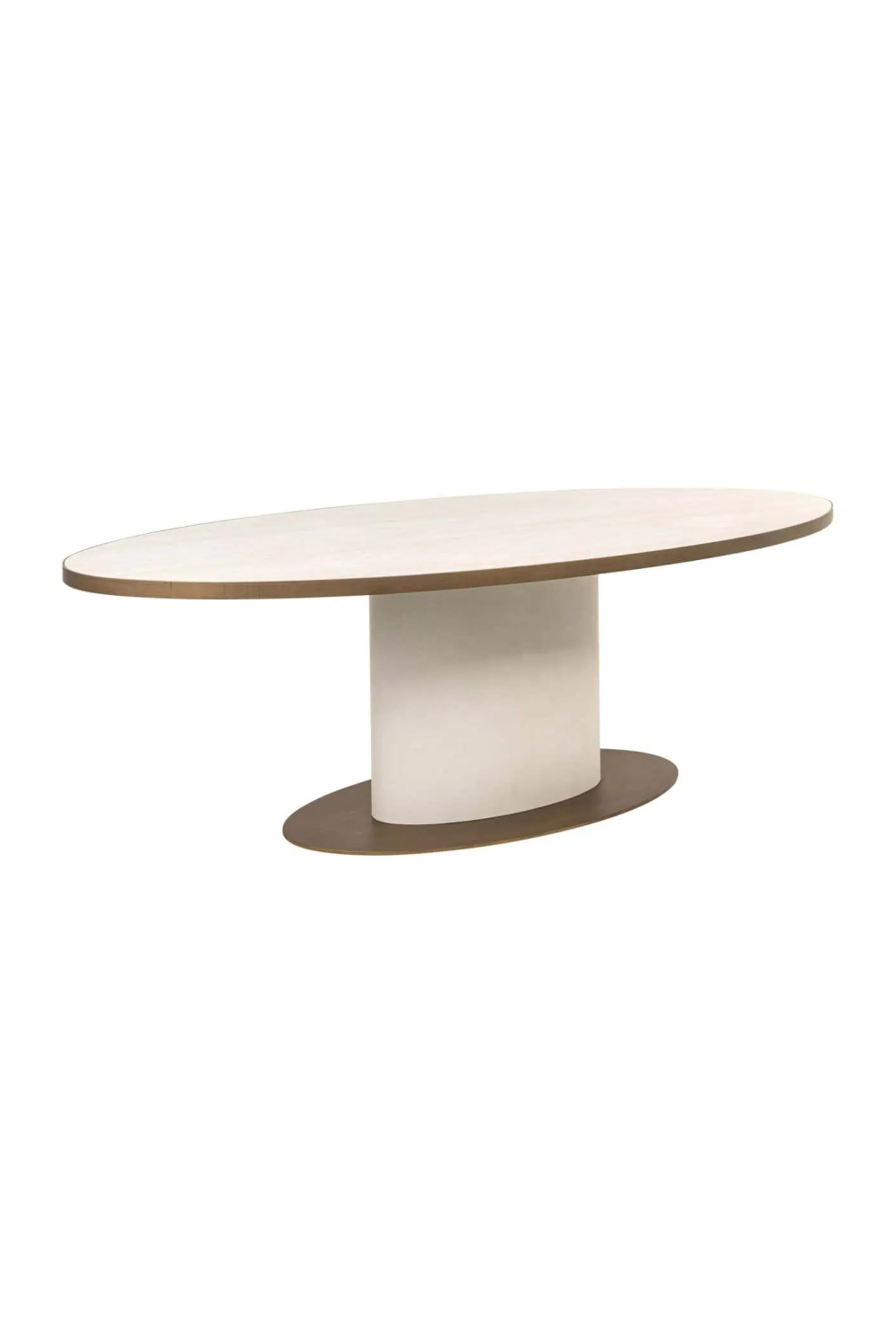 Oval White Ceramic Dining Table | Oroa.com