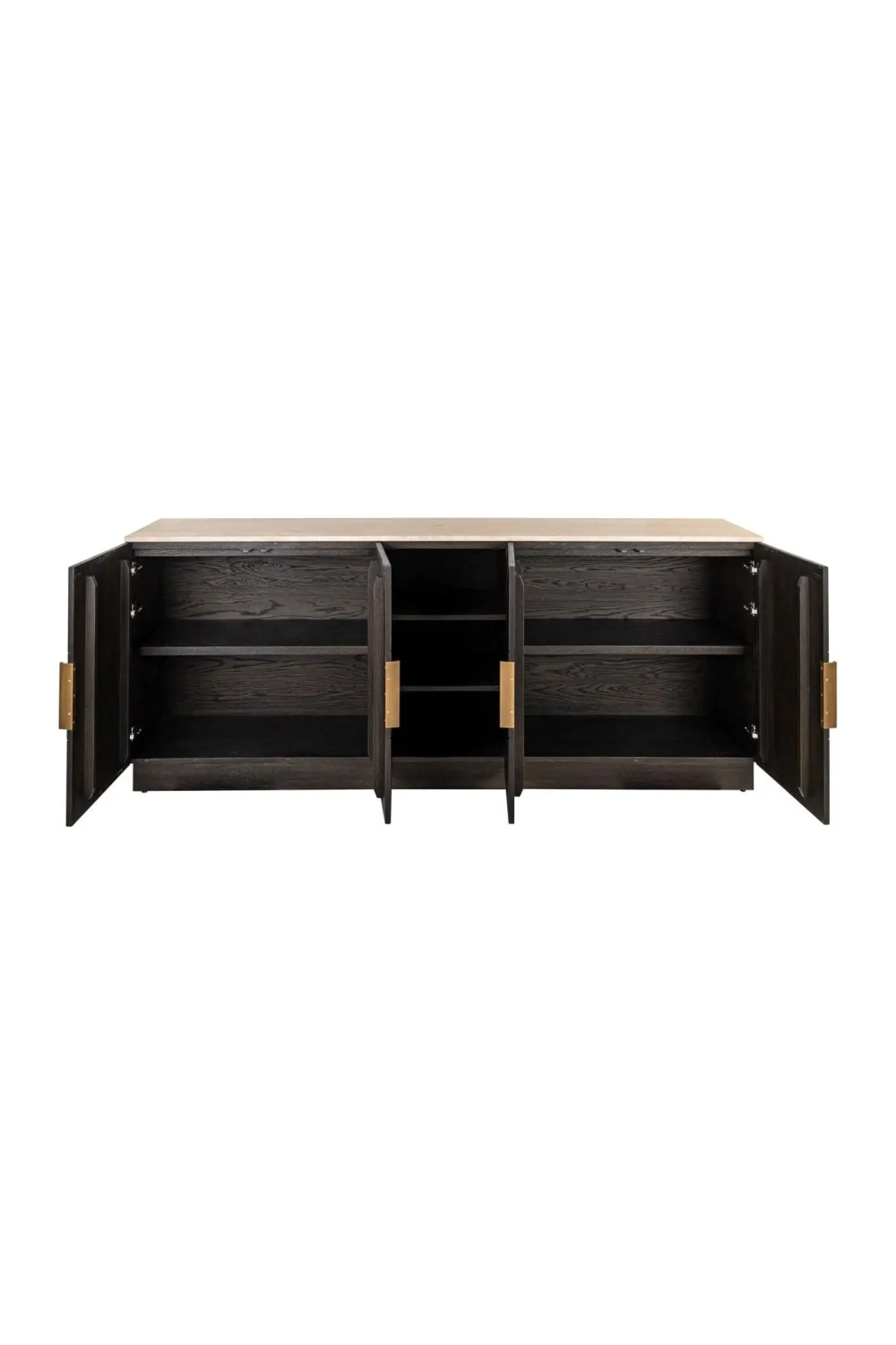 Travertine Top 4-Door Sideboard | Oroa.com