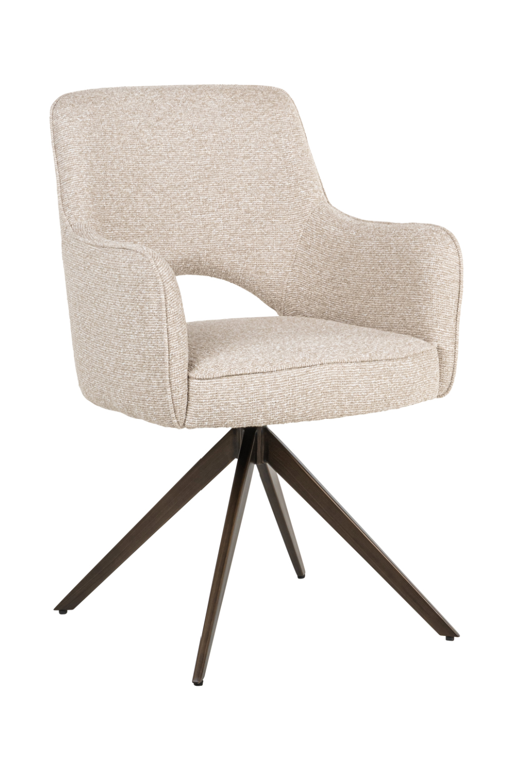 Cut-Out Swivel Dining Armchair | Oroa.com