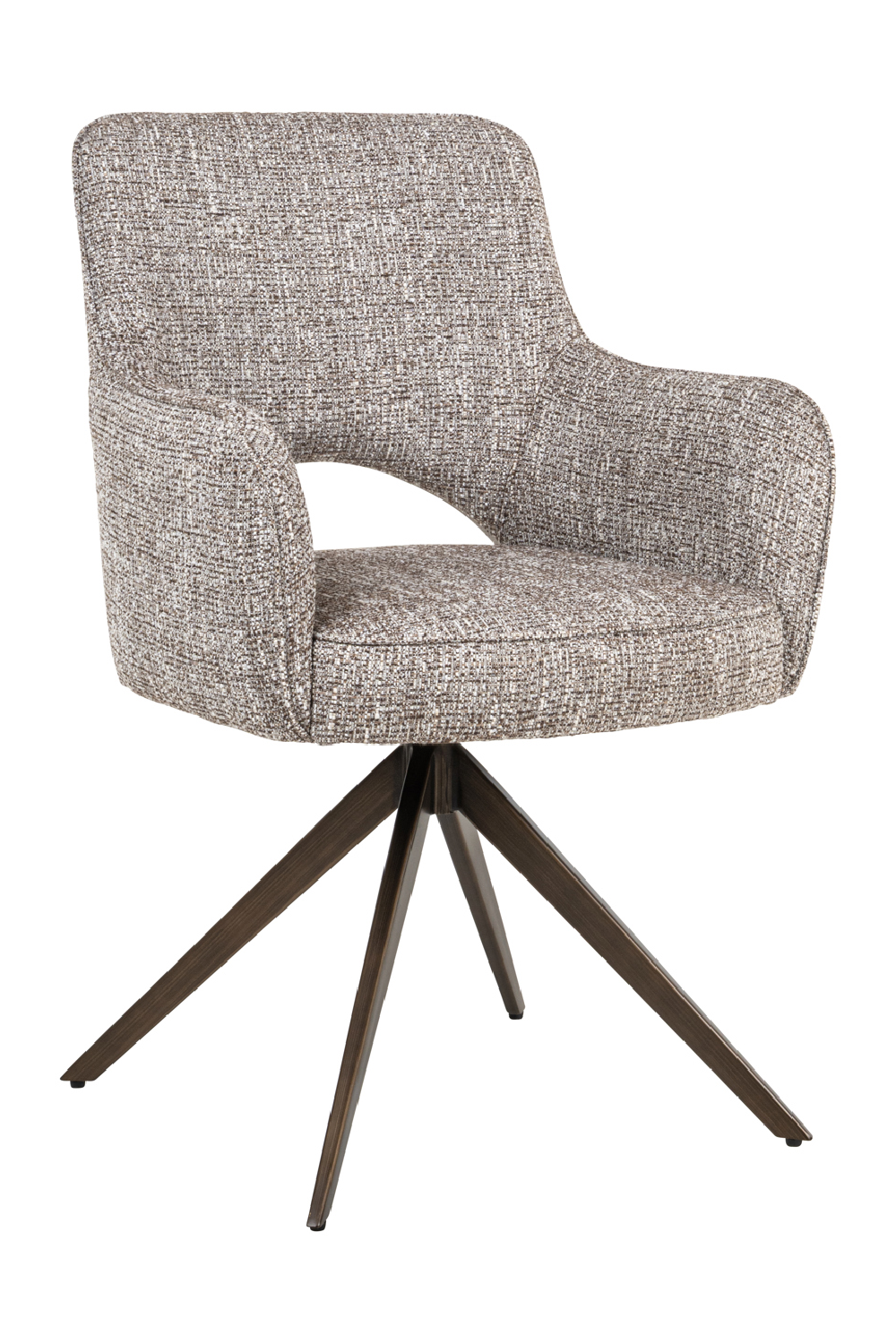 Cut-Out Swivel Dining Armchair | Oroa.com