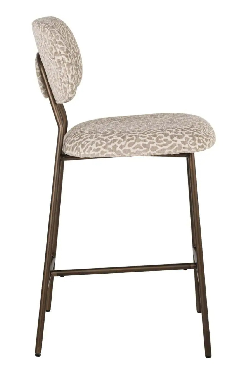 Beige Leopard Print Counter Stools (2) | Richmond Interiors Xenia | Oroa.com