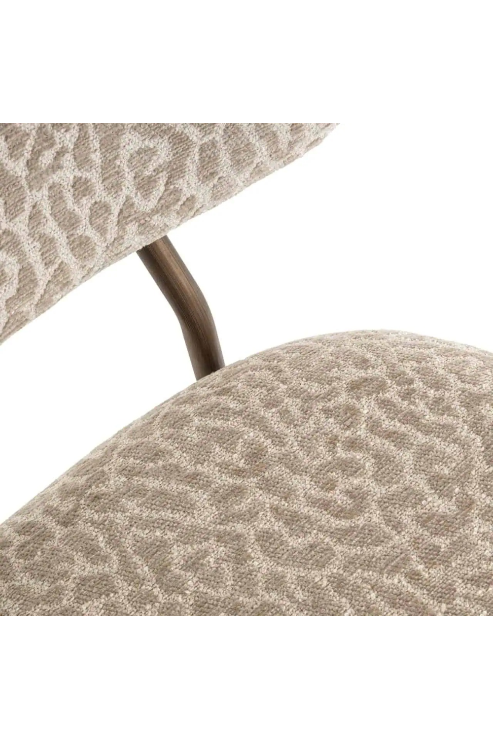 Beige Leopard Print Counter Stools (2) | Oroa.com