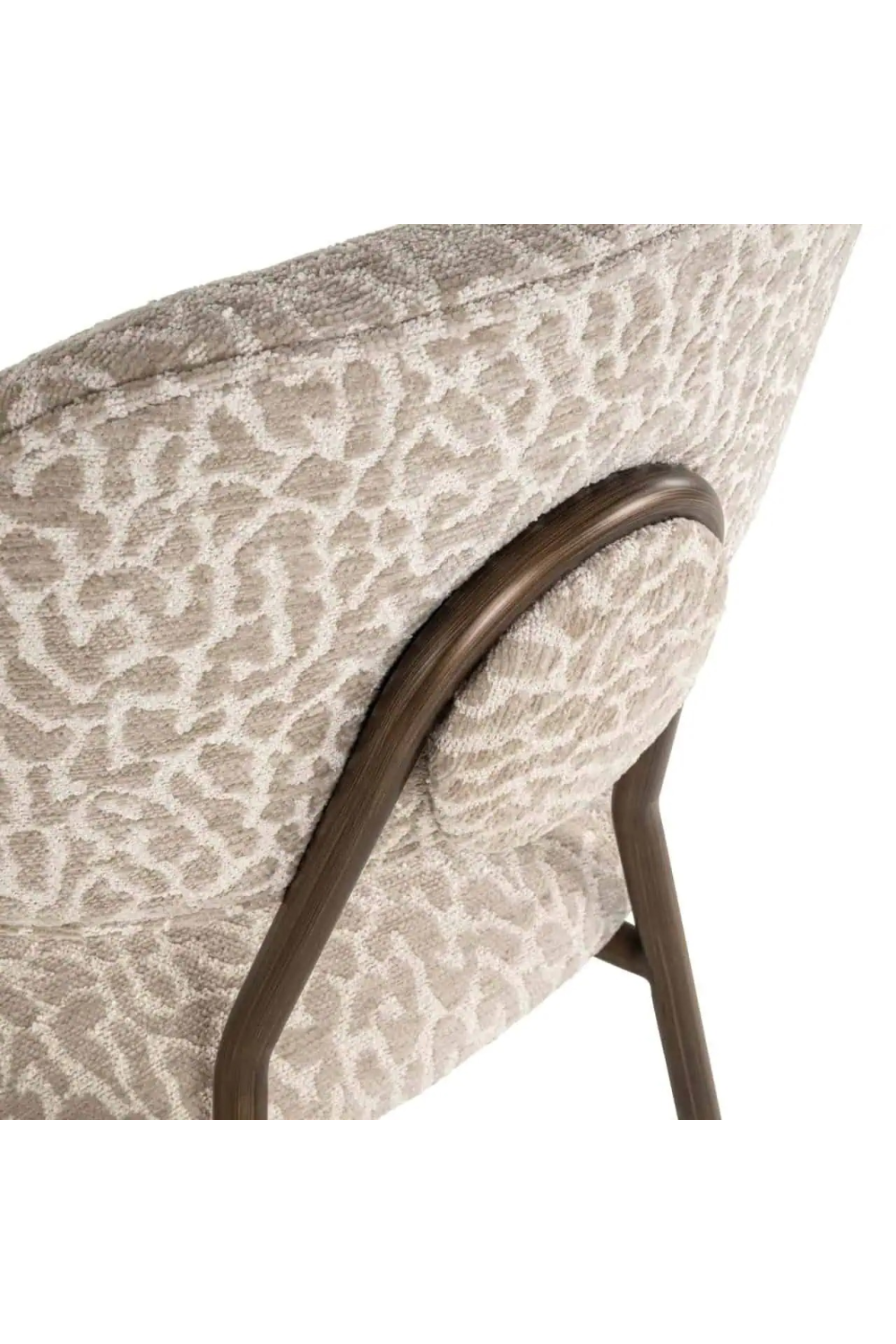 Beige Leopard Print Counter Stools (2) | Oroa.com