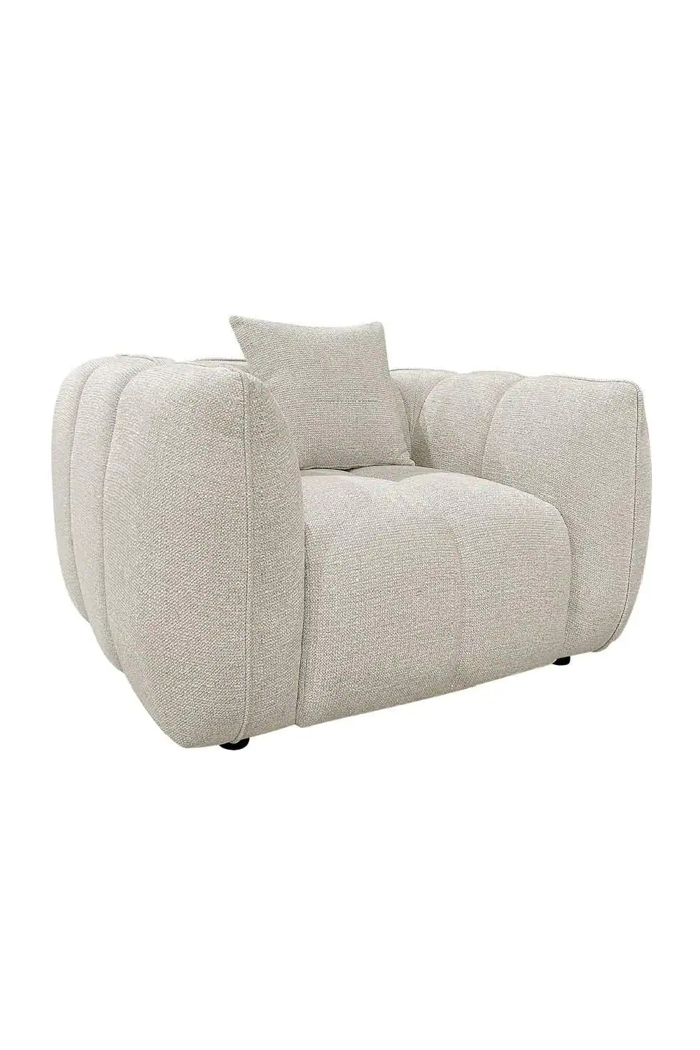 Cream Chunky Lounge Chair | Oroa.com