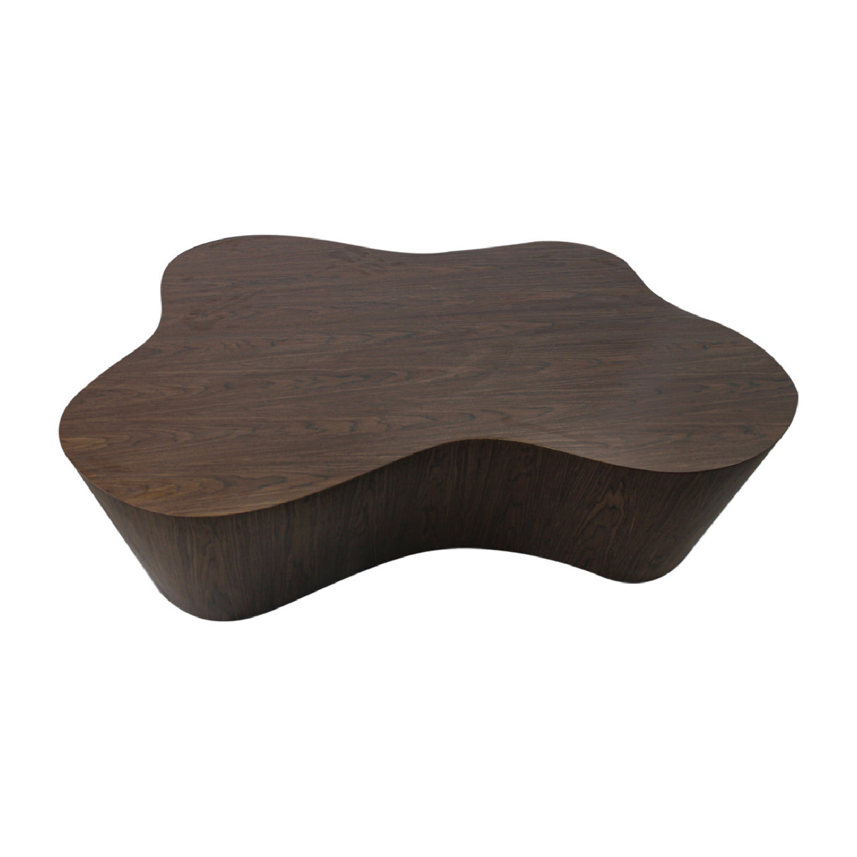 Modern European furniture - Organic-Shaped Walnut Coffee Table - www.oroa.com | Oroa.com