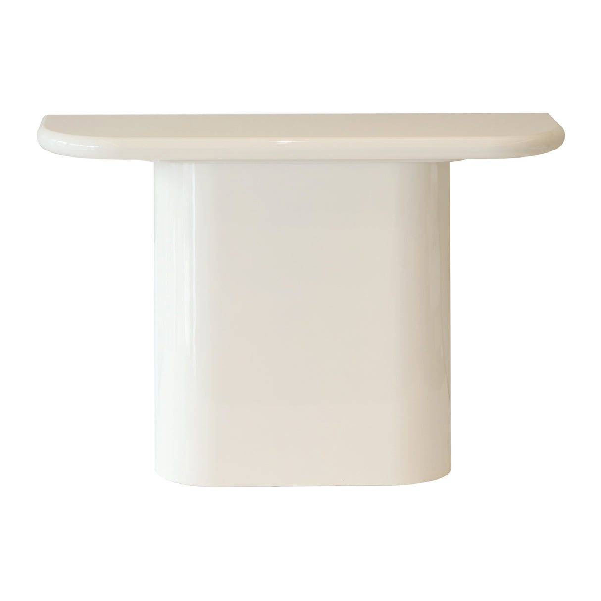Contract furniture - White Central-Base Console Table - www.oroatrade.com | Oroa.com