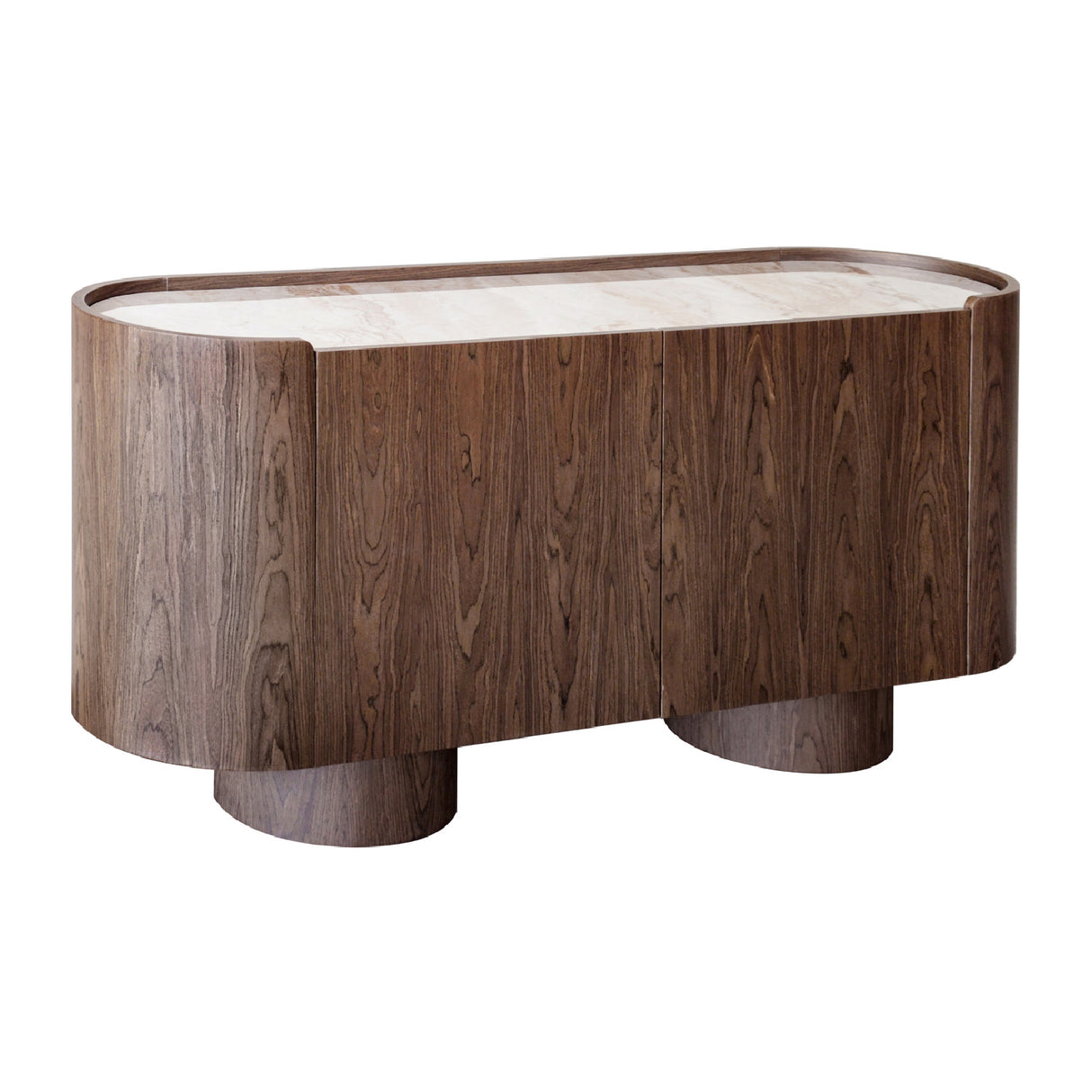 Modern European furniture - Ceramic Top 2-Door Sideboard Table - www.oroa.com
