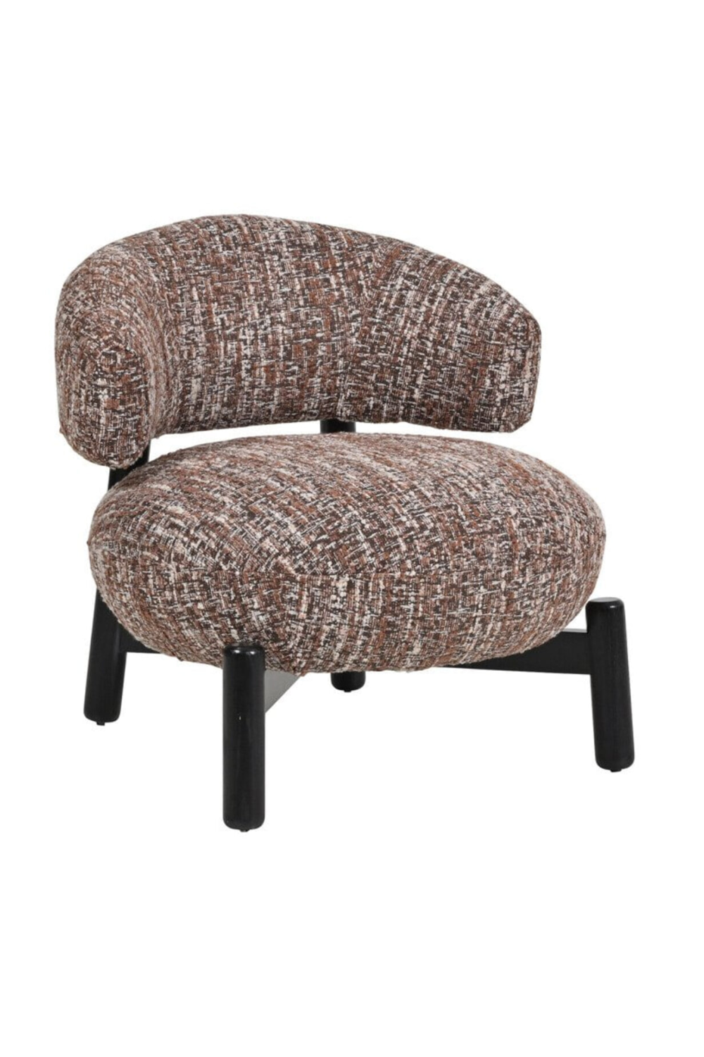 Brown Cushioned Lounge Chair | Oroa.com