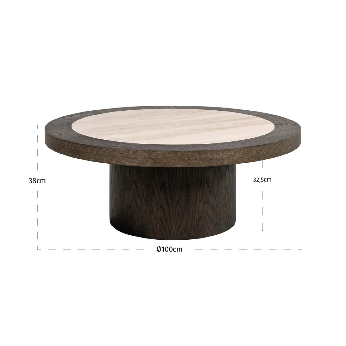 Oak Framed Ceramic Coffee Table | Oroa.com