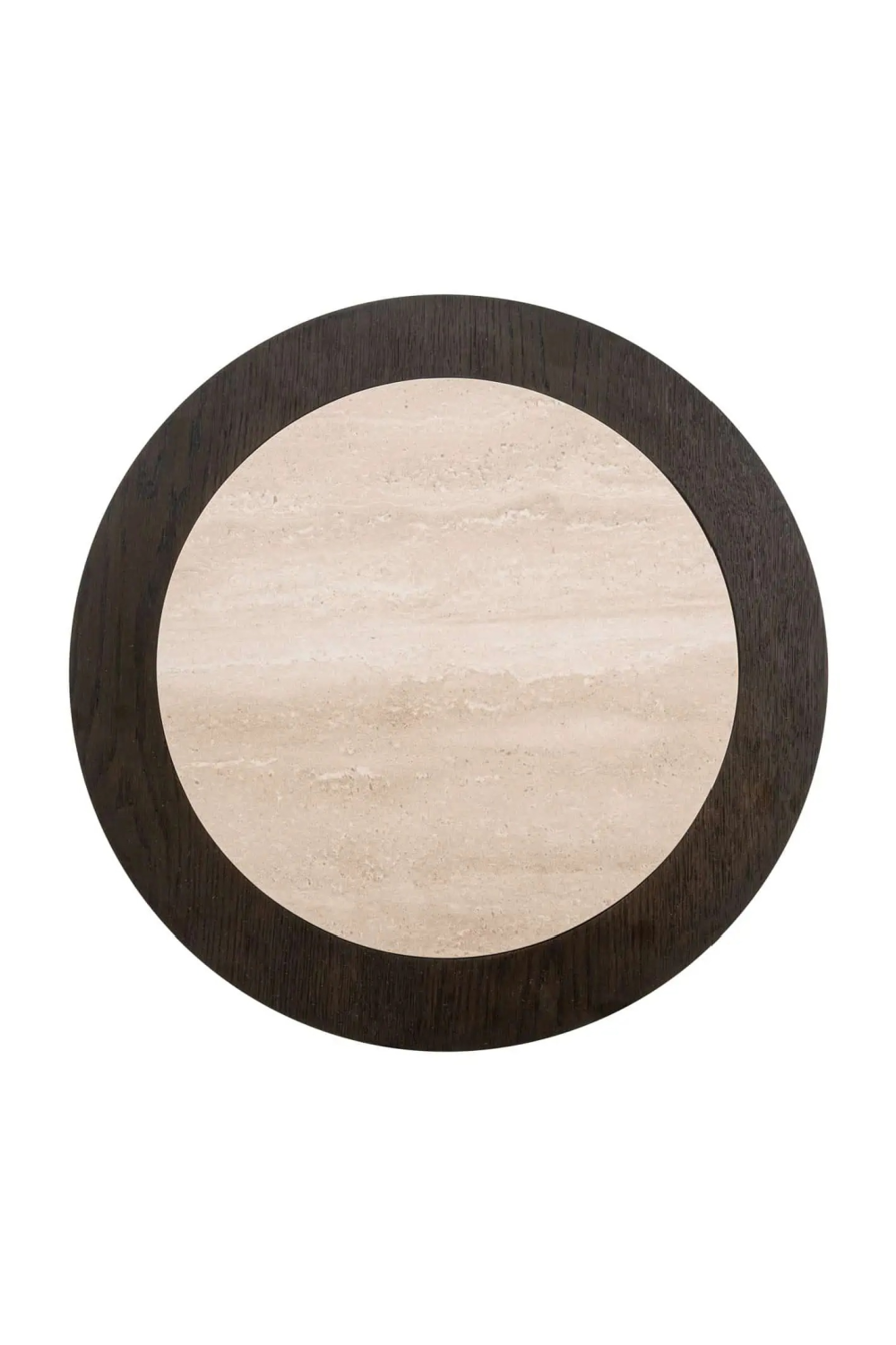 Brown Oak Round End Table | Oroa.com