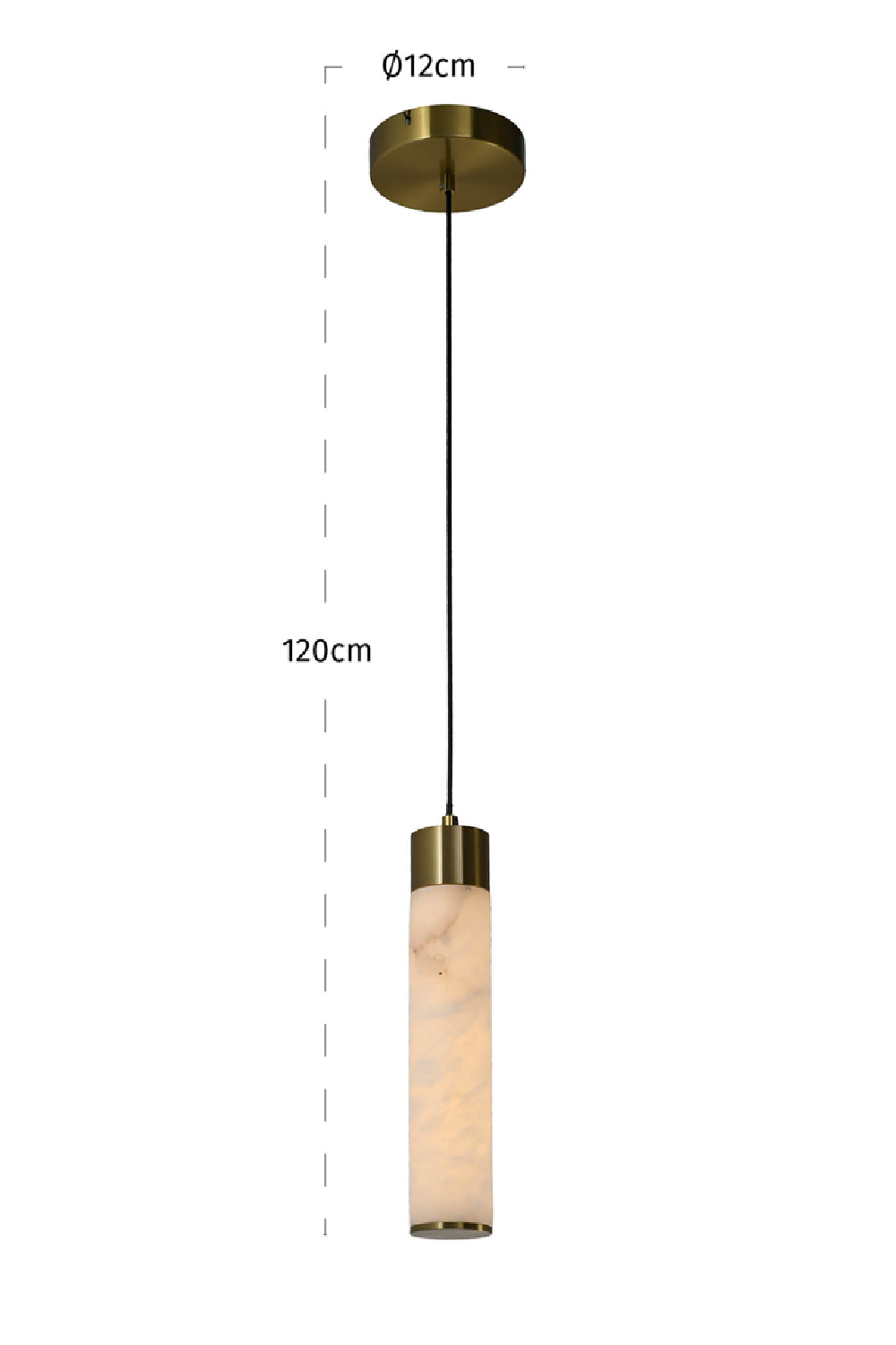 Modern European furniture - White Tubular Alabaster Chandelier - www.oroa.com | Oroa.com