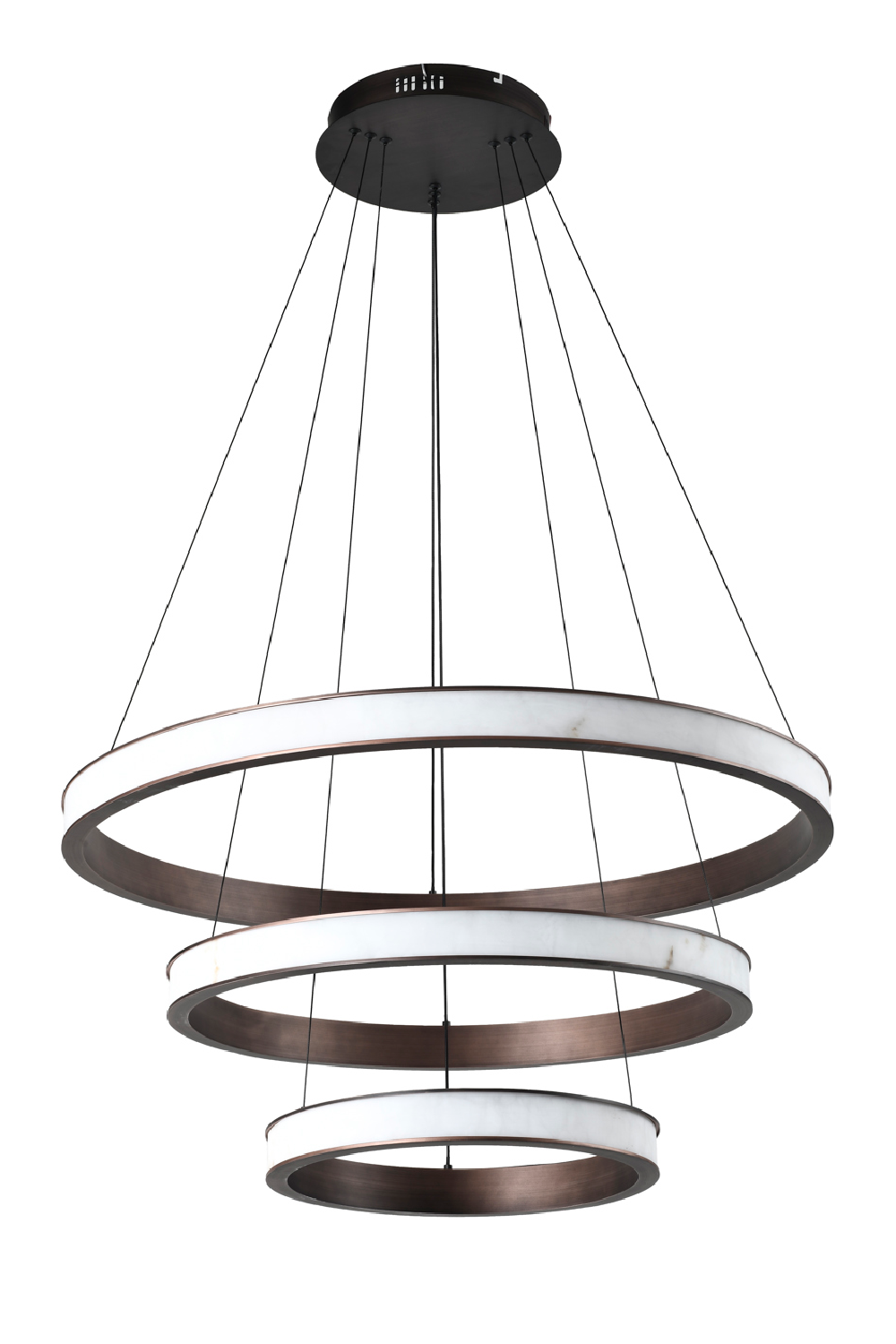Modern or European furniture - Antique Brass Rings Chandelier - link to oroa.com | Oroa.com