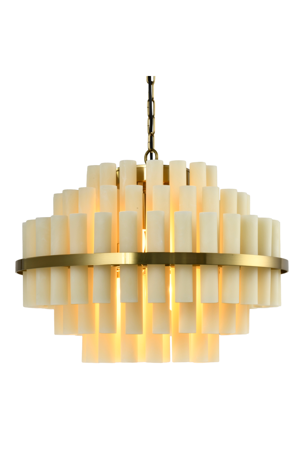 Modern or European furniture - White Alabaster Inspired Chandelier - link to oroa.com | Oroa.com