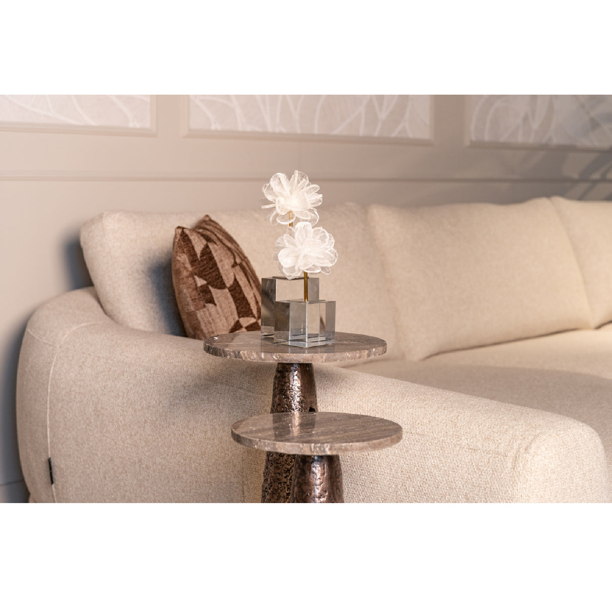 Modern European furniture - Bronze Base End Table - www.oroa.com | Oroa.com