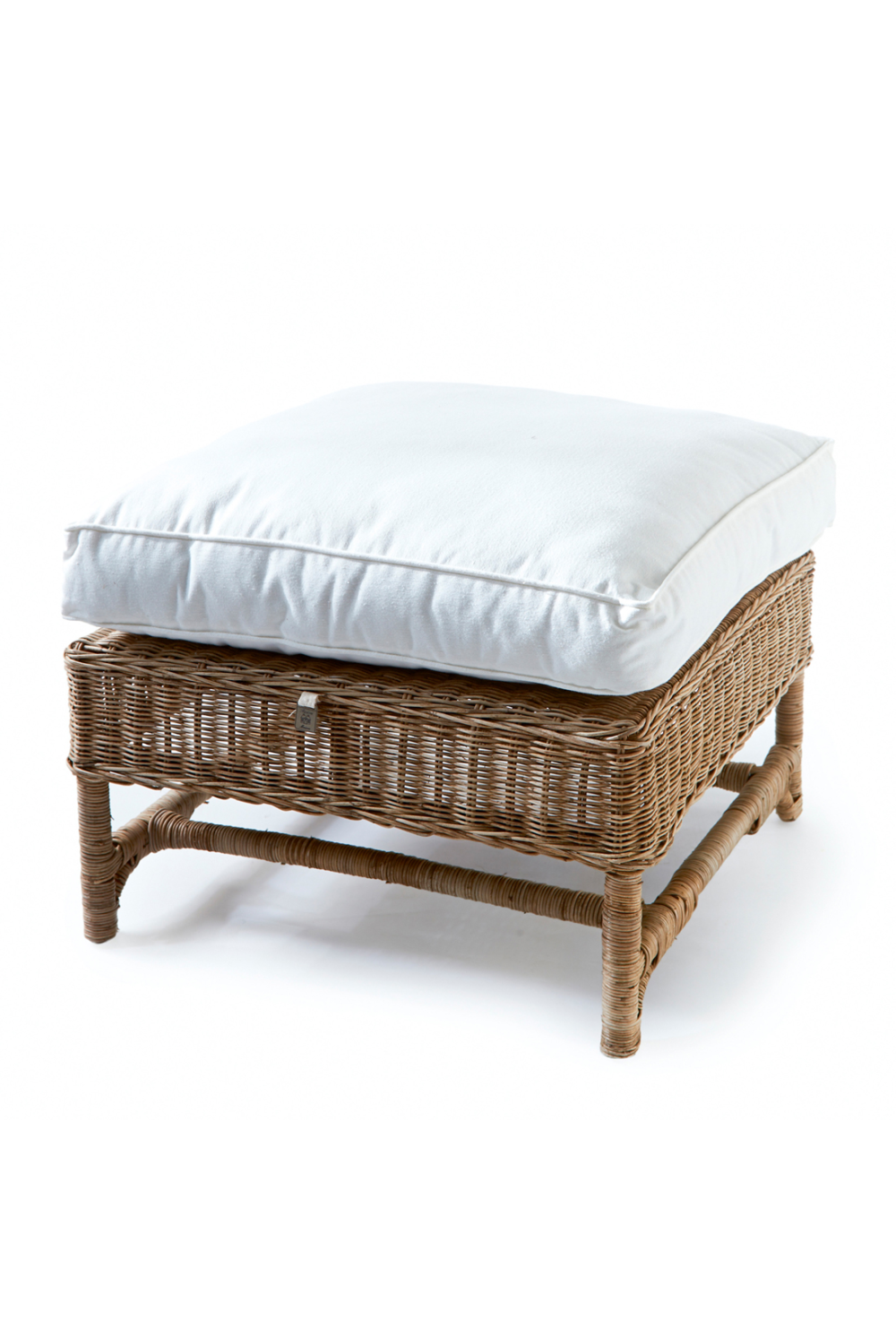 Cushioned Rattan Ottoman | Rivièra Maison Nicolas | Oroa.com