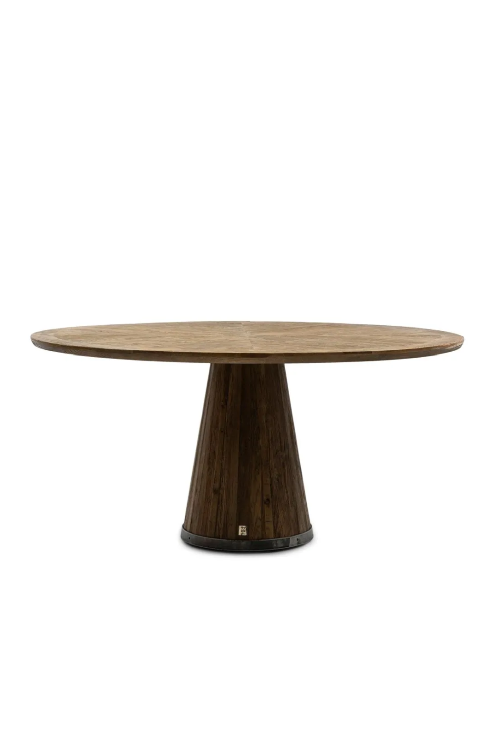 Round Oak Pedestal Dining Table | Rivièra Maison Siroko Beach | Oroa